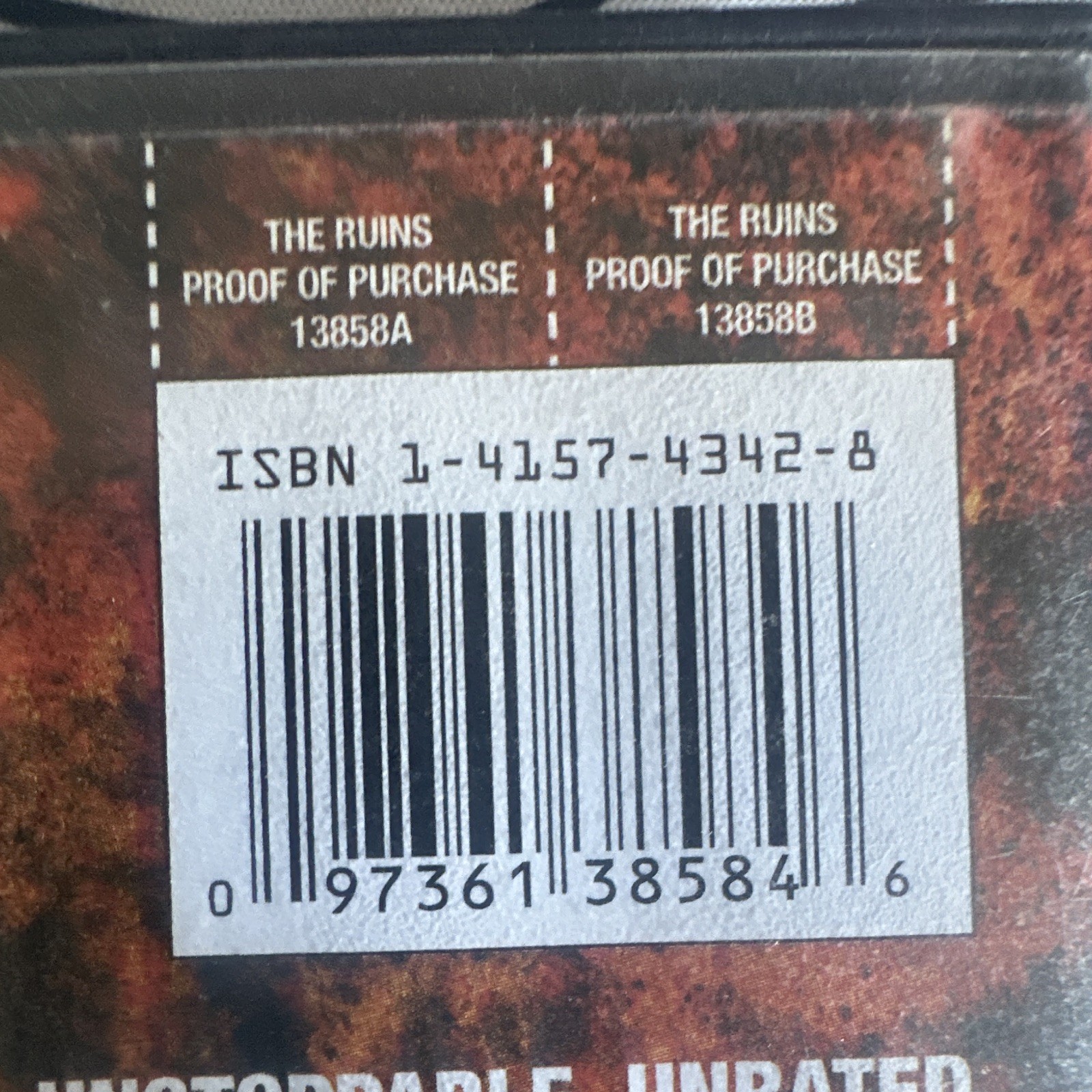 DreamWorks Pictures The Ruins (Unrated) DVD Widescreen Commentary R1 2008