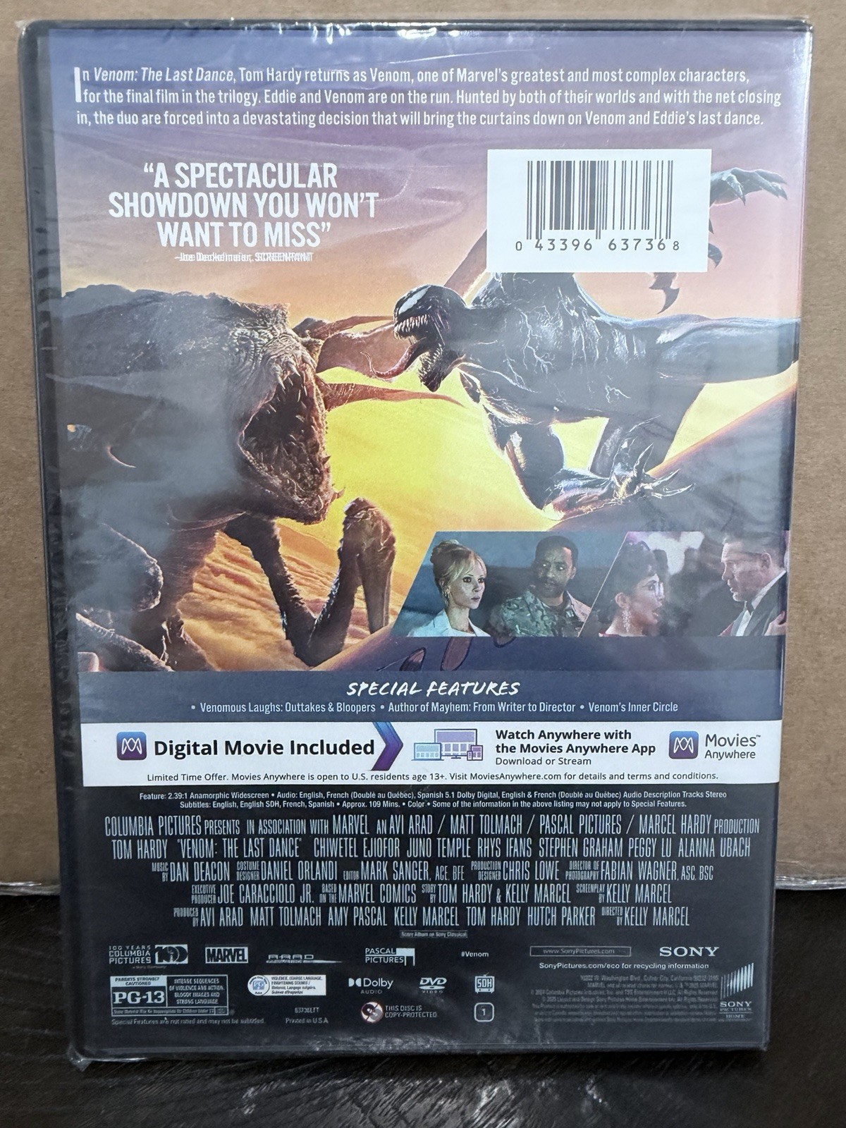 Venom: The Last Dance (DVD + Digital) New