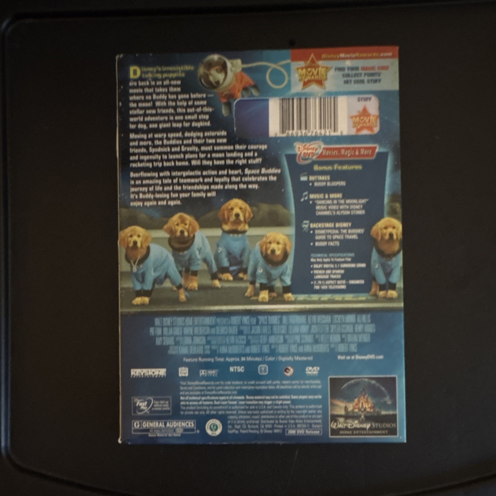 Walt Disney Studios Space Buddies DVD Bonus Features NTSC 84 Min Movie