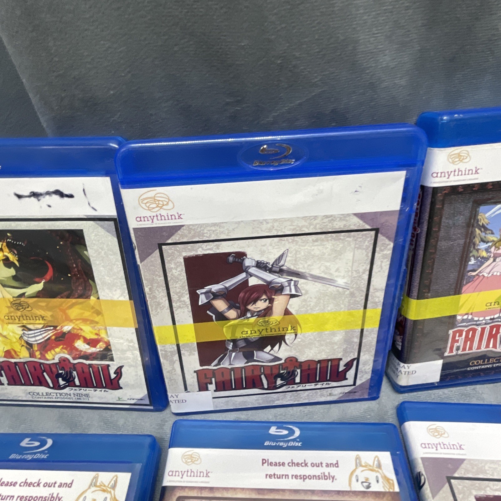Fairy Tail Anime Blu-ray lot Ex Library Large Bundle Many Episodes 24 Disc