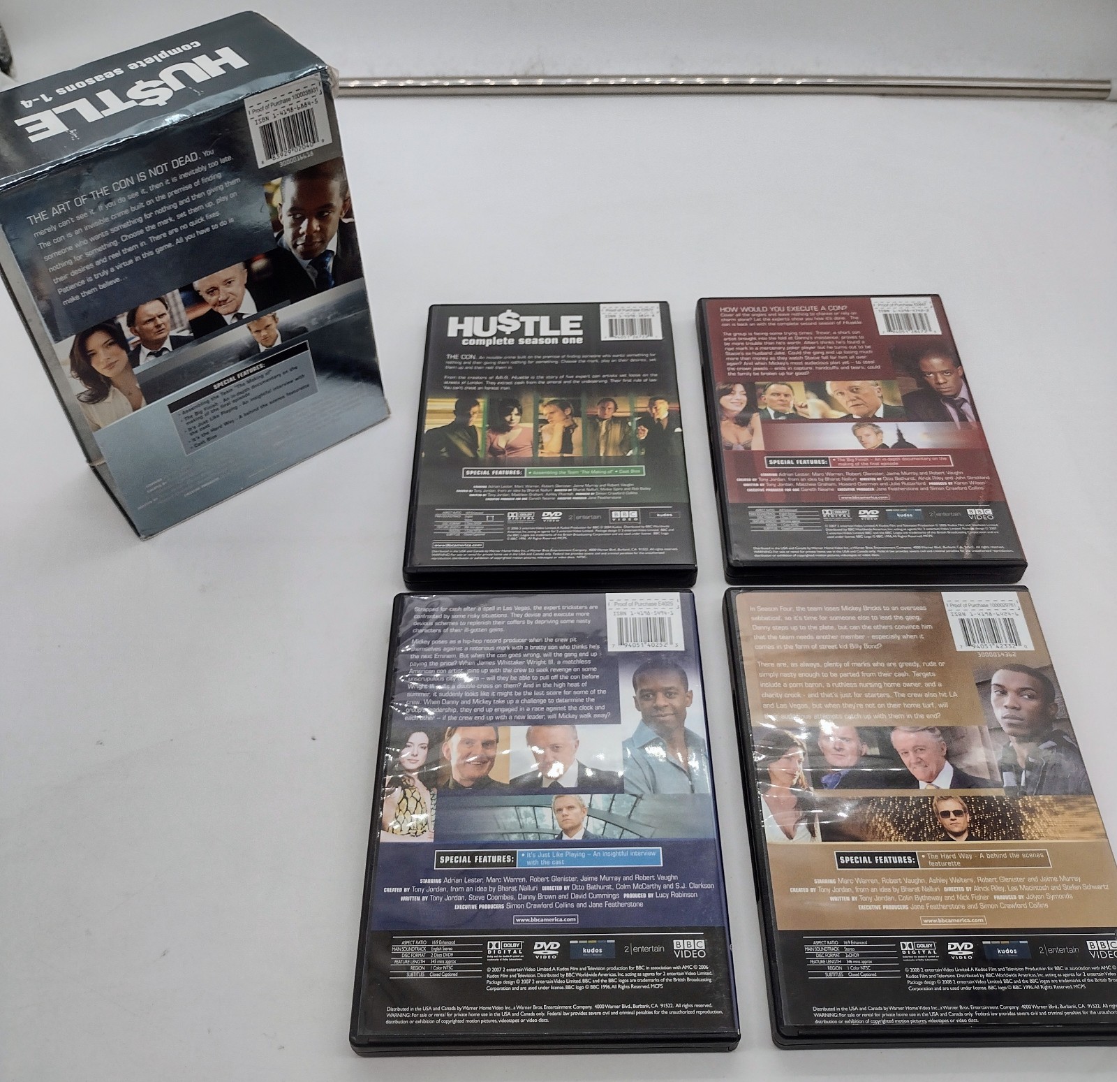 Hustle Complete Seasons 1-4 (2004–2007) BBC Crime Con Artist TV Series DVD