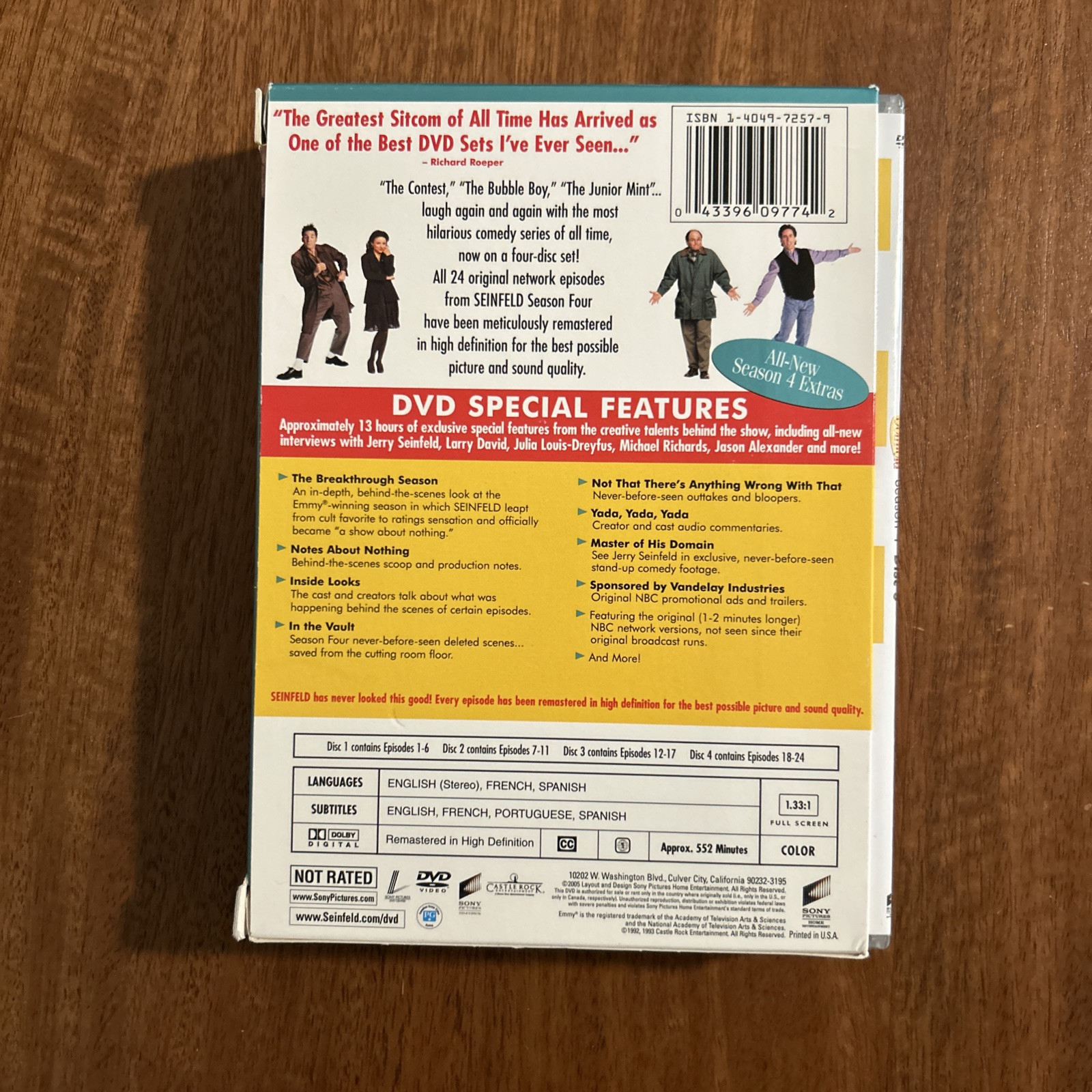 Seinfeld DVD Season 1-9 Complete Series
