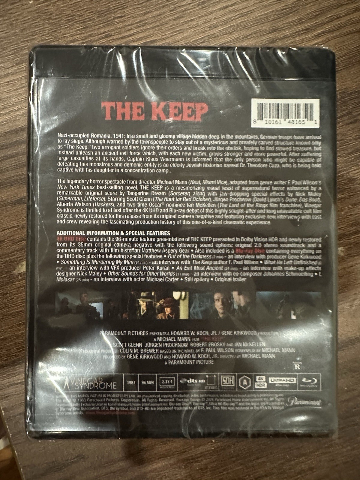 Vinegar Syndrome The Keep (1983) 4K UHD Blu-ray Collector’s Edition w/ Extras