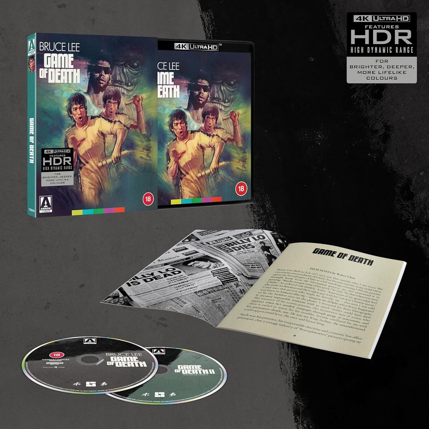 The Way of the Dragon / Big Boss / Fist of Fury / Game of Death 4K UHD LtdEd NEW