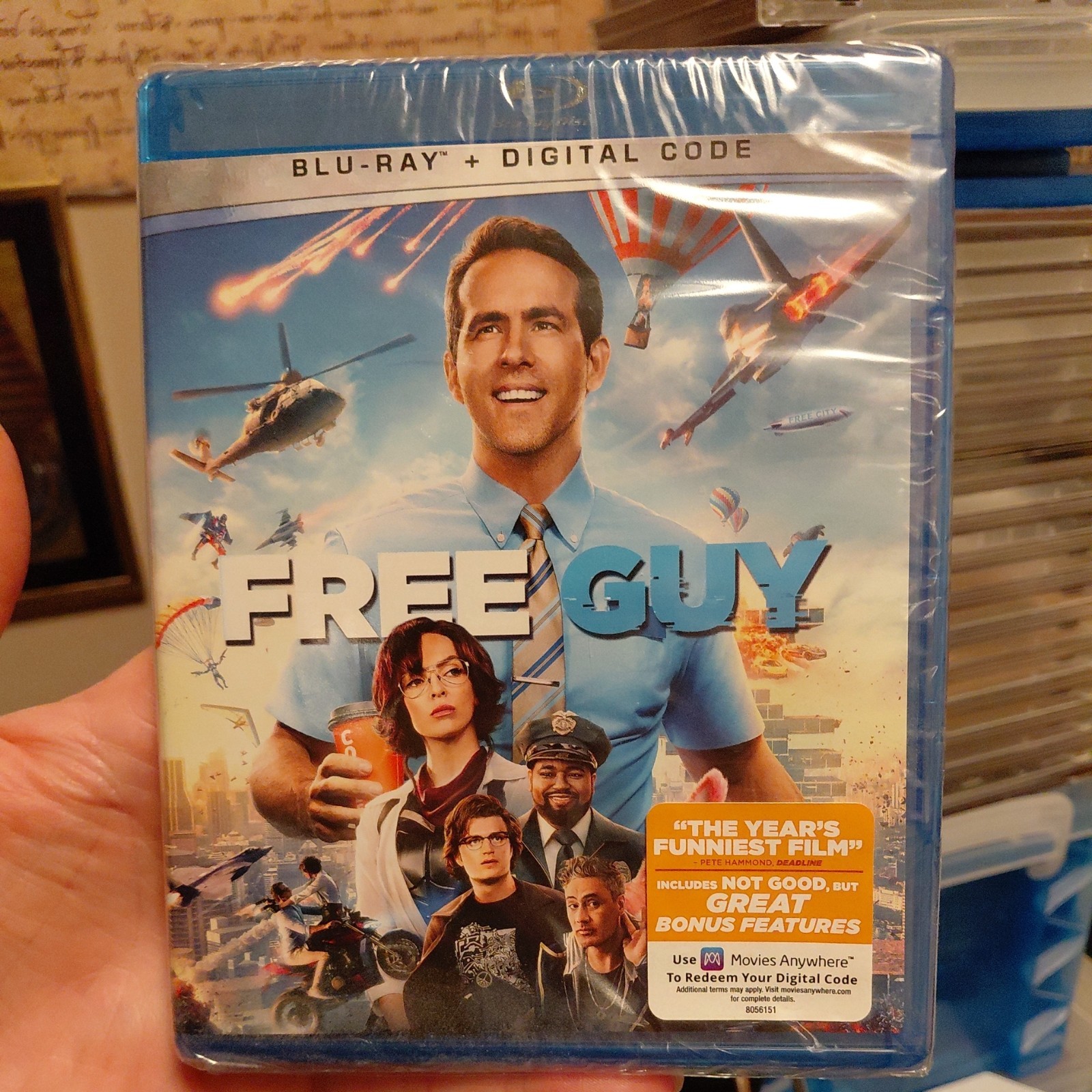 Free Guy Blu-ray 2021 blu ray Ryan Reynolds Brand New Sealed