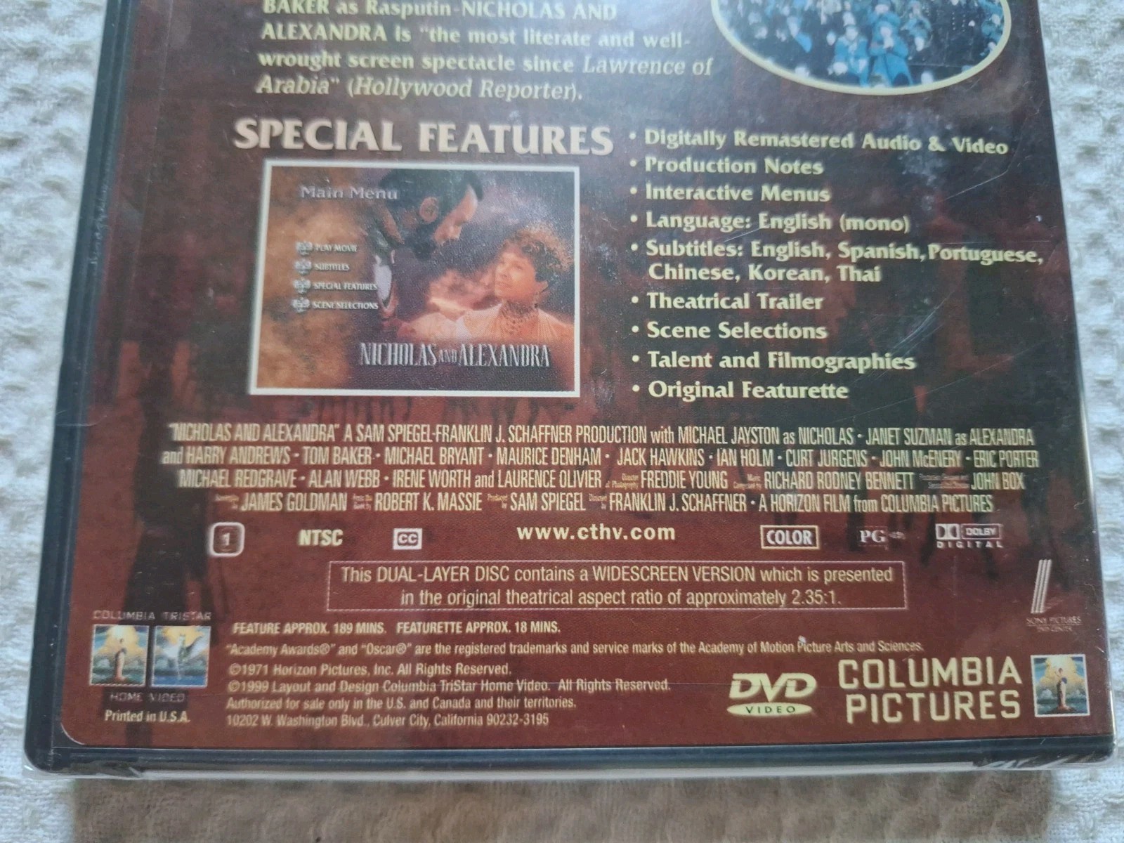 Nicholas and Alexandra (DVD 1999, W/S) Michael Jayston/Janet Suzman NEW F-Ship