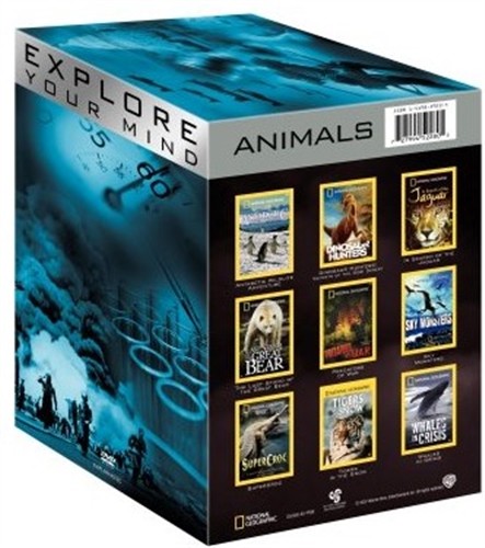 NATIONAL GEOGRAPHIC EXPLORE YOUR MIND ANIMALS New Sealed 9 DVD Set