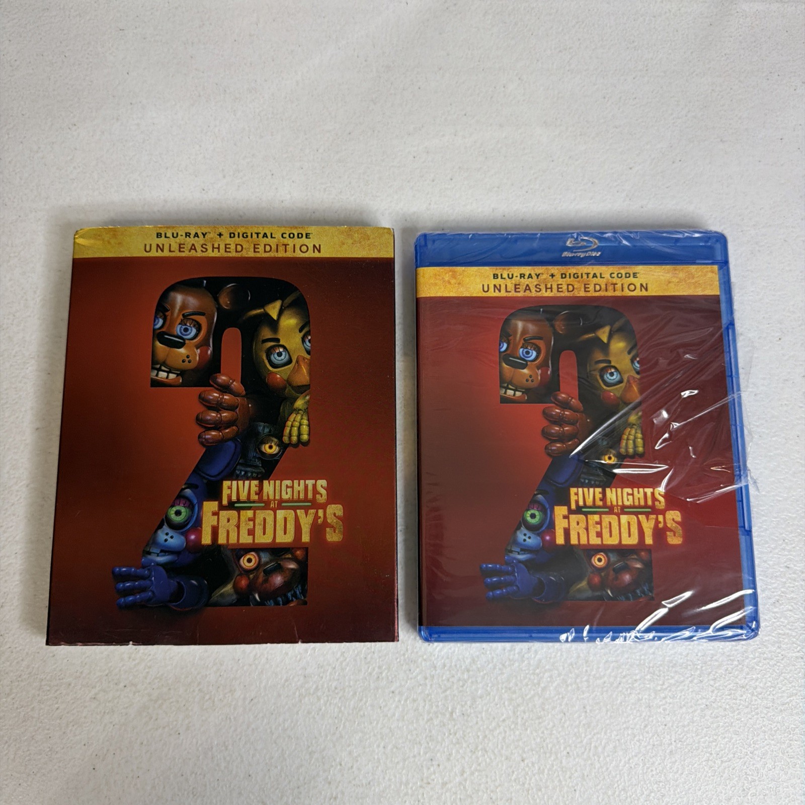 FIVE NIGHTS AT FREDDY’S 2 UNLEASHED EDITION BLU RAY W/ SLIPCOVER NO DIGITAL