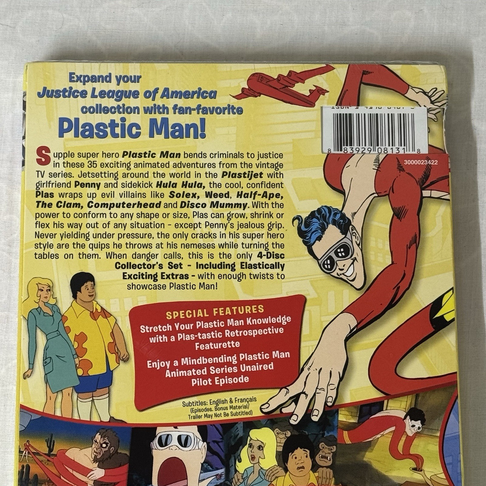 PLASTIC MAN COMPLETE COLLECTION DVD SET NEW SEALED WITH SLIPCOVER DC SUPER HERO