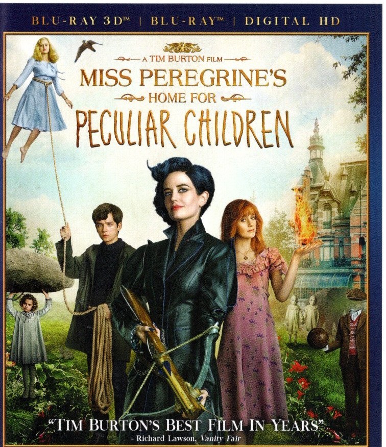 Miss Peregrine’s Home for Peculiar Children 3D Blu Ray + Blu Ray +DVD + Slipcase