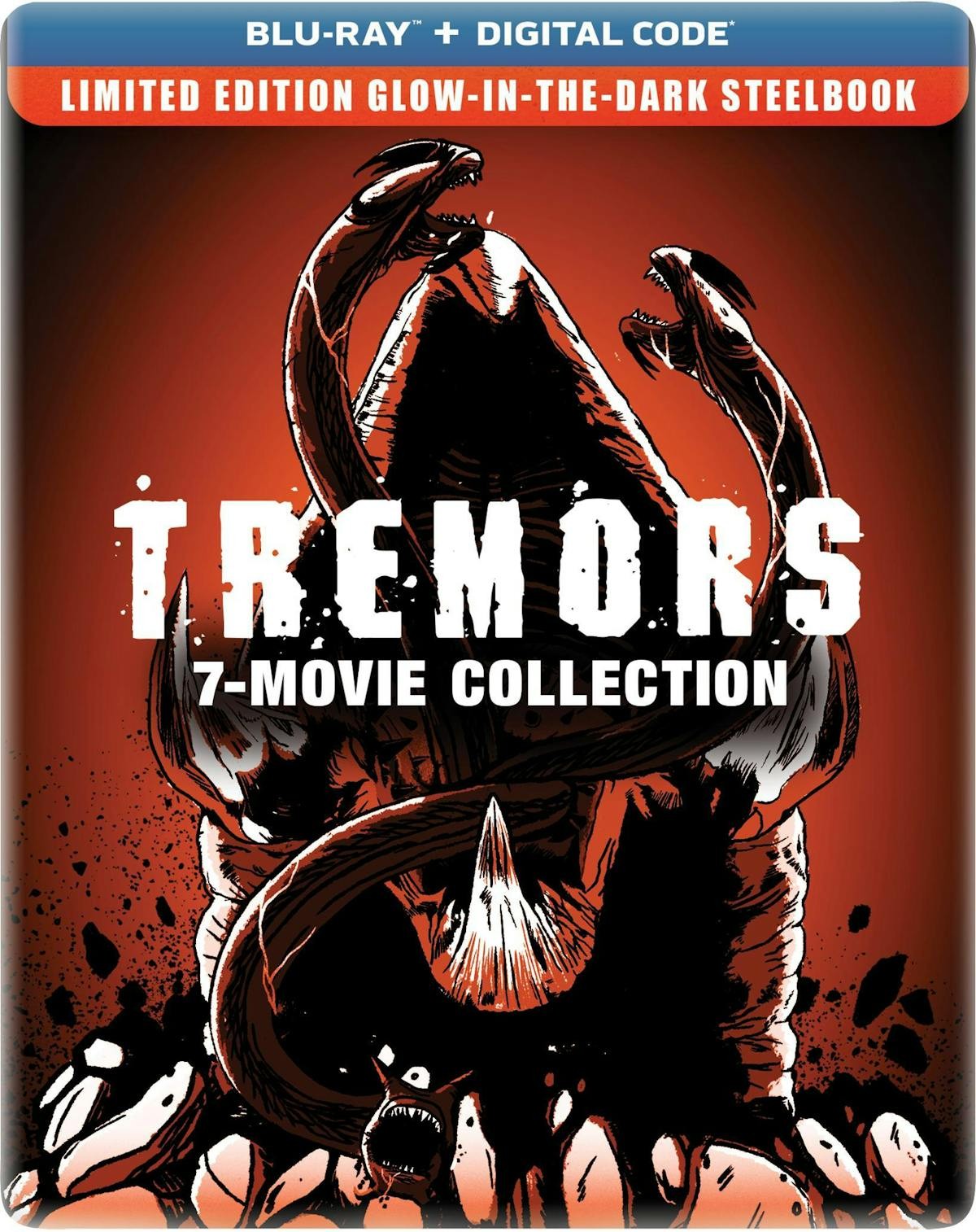 Tremors 7-Movie Collection – Limited Edition Glow-in-the-Dark Steelbook Blu-ra