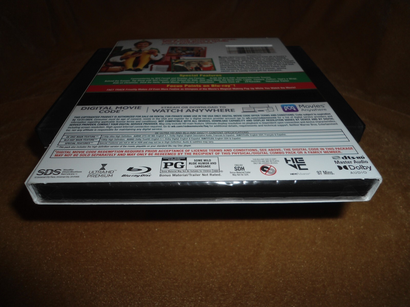 Elf (2003) [4K HD + BD + Digi (12/31/2024)] W. SLIP CASE BOX (PLS C NOTES BELOW)