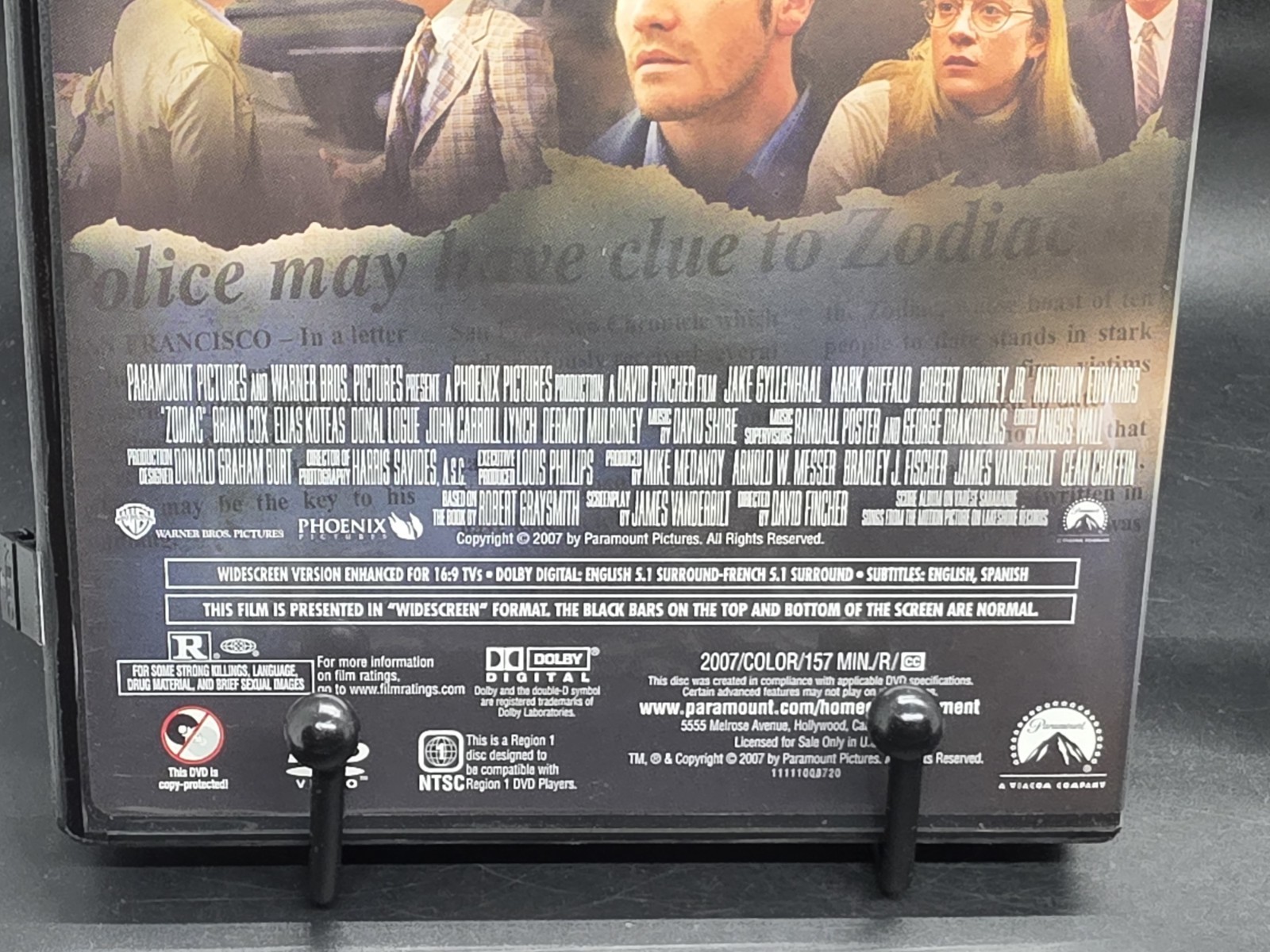 Zodiac (Widescreen DVD) Mark Ruffalo Jake Gyllenhaal Robert Downey Jr