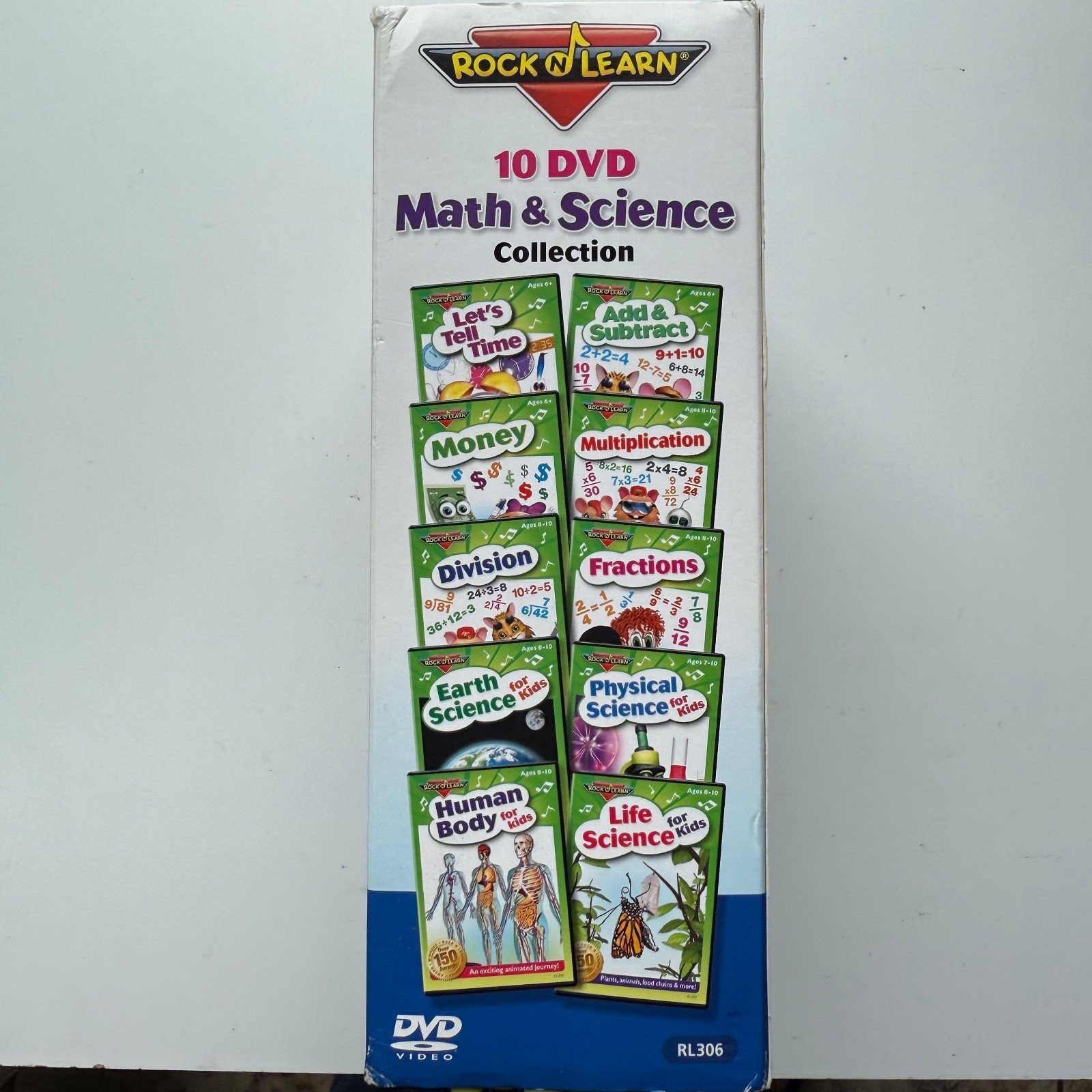 Rock N Learn – 10 DVD Math & Science Collection, Fun Way To Learn