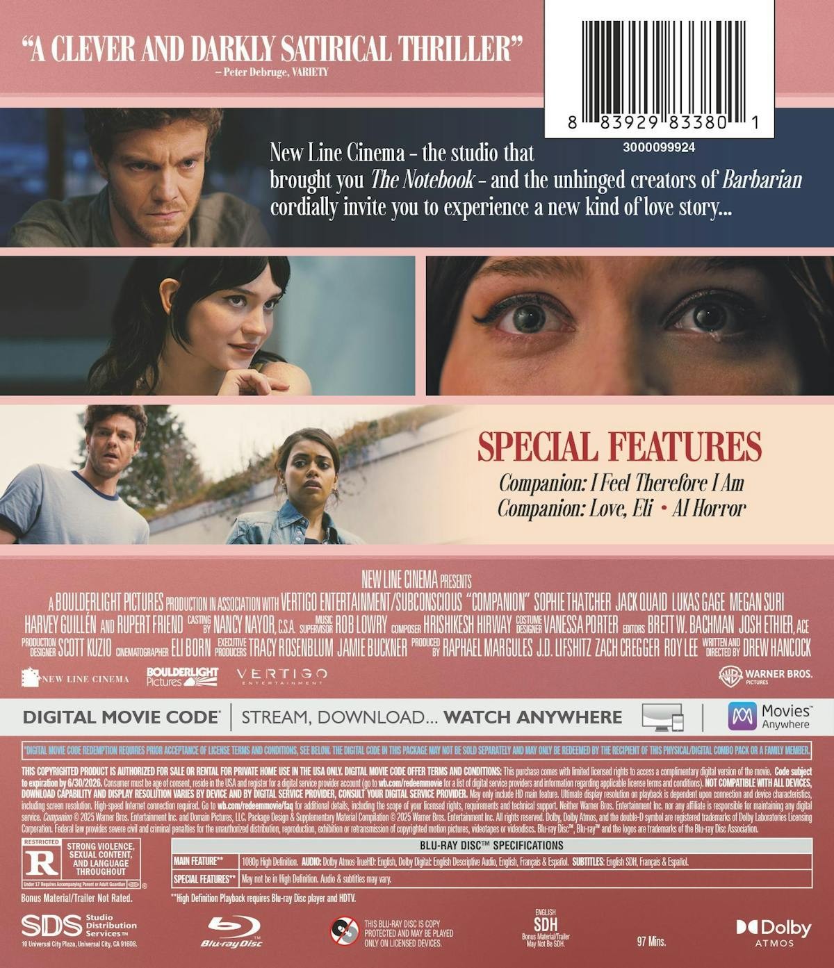Companion Blu-ray NEW
