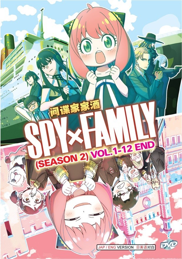DVD Anime SPY X Family Season 1-3 (50 Episodes) +Movie Code: White English Dub