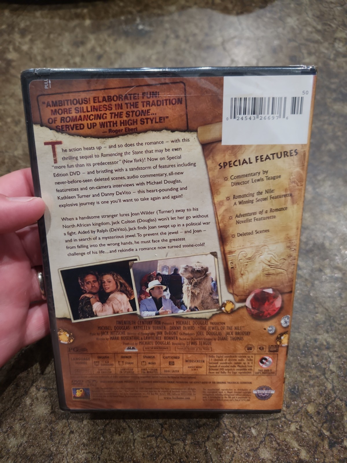 The Jewel of the Nile (DVD, 1985) New Special Edition Michael Douglas DeVito