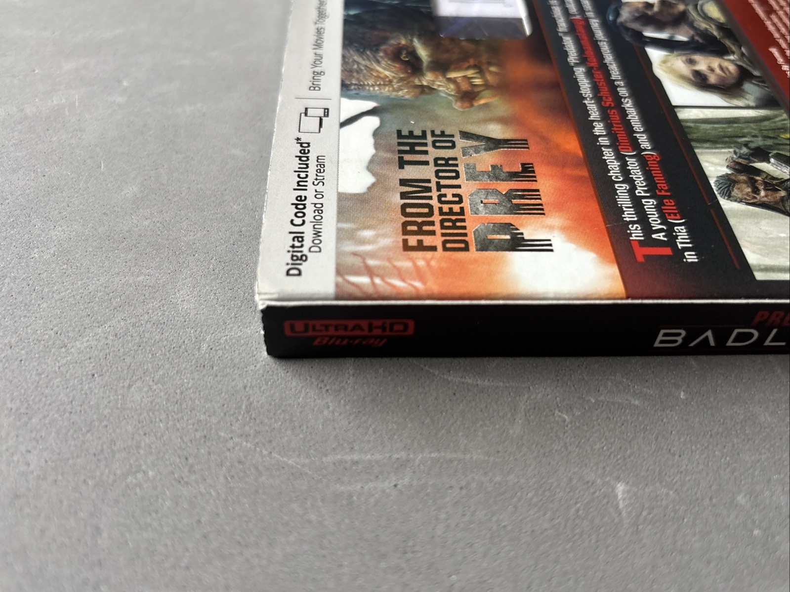 Predator: Badlands 4K UHD Ultra HD Blu-ray w/ Slipcover New