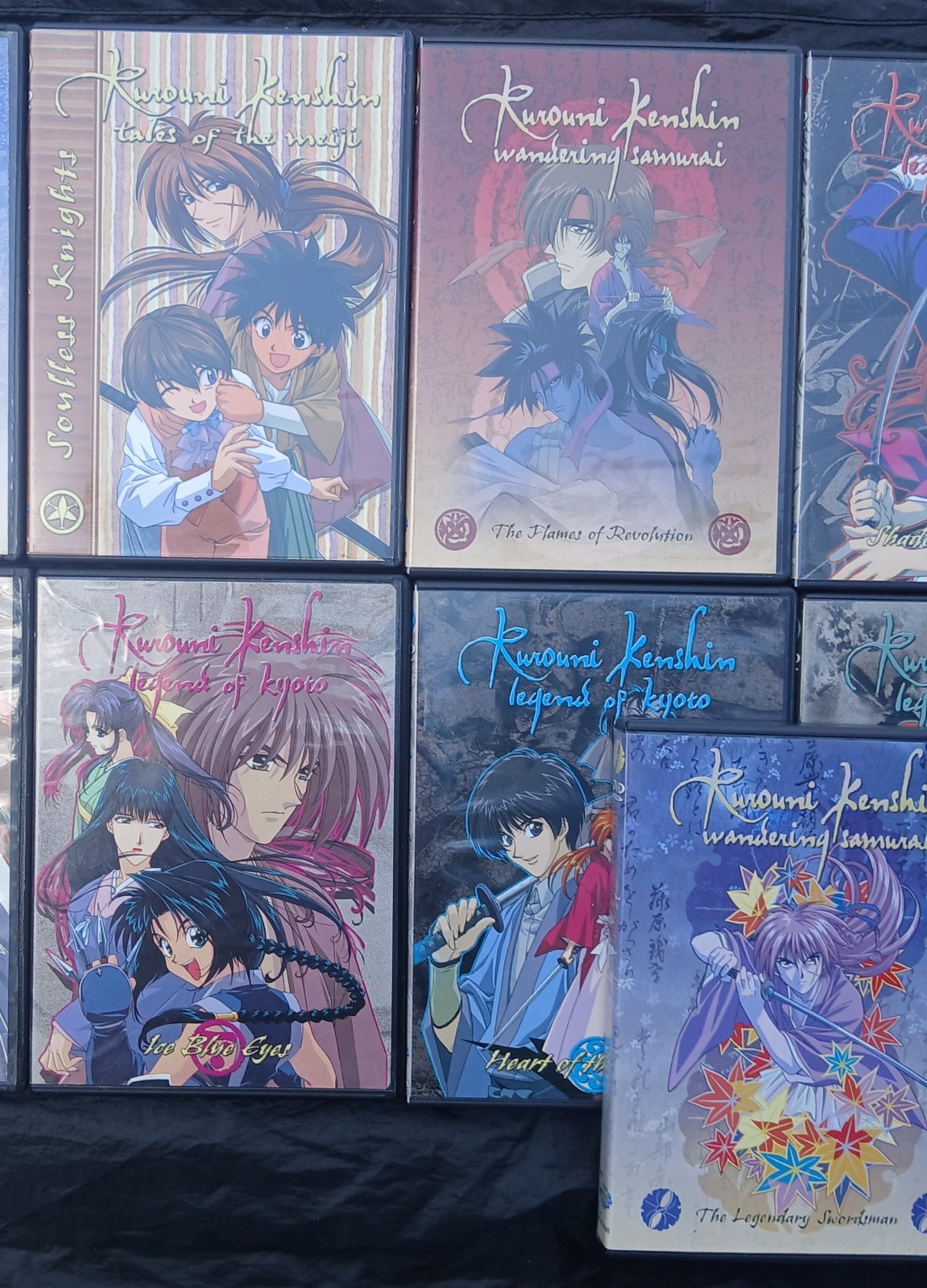 Rurouni Kenshin 13 DVD lot Wandering Samurai Legend of Kyoto AnimeWorks NTSC Pre