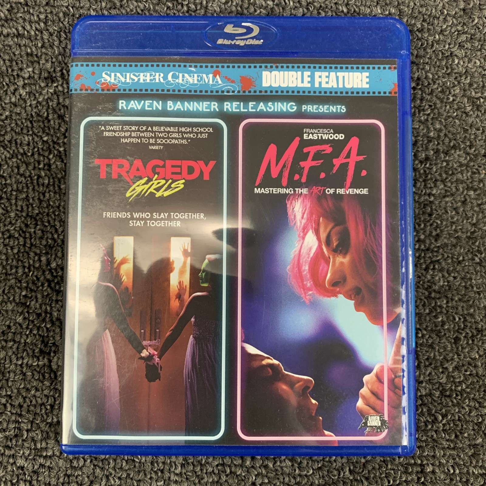 Sinister Cinema Double Feature: Tragedy Girls & M.F.A Rare Horror Bluray Set