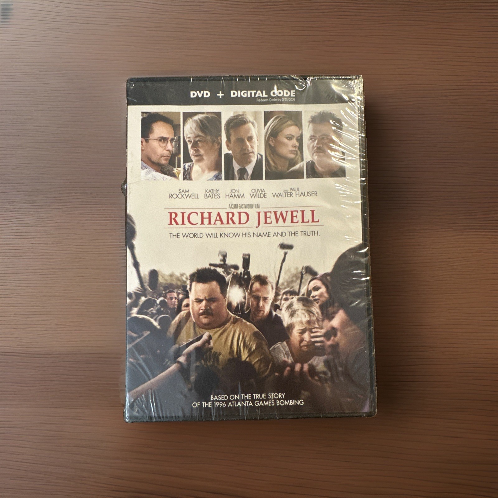 Richard Jewell (DVD, Digital 2019) True Story Sam Rockwell Kathy Bates Jon Hamm