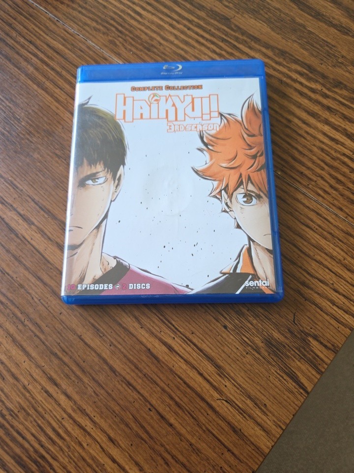 Haikyu Season 3 – Blu-ray 1 Disc Incomplete Set. Episodes 9-10 Only 1 Disk