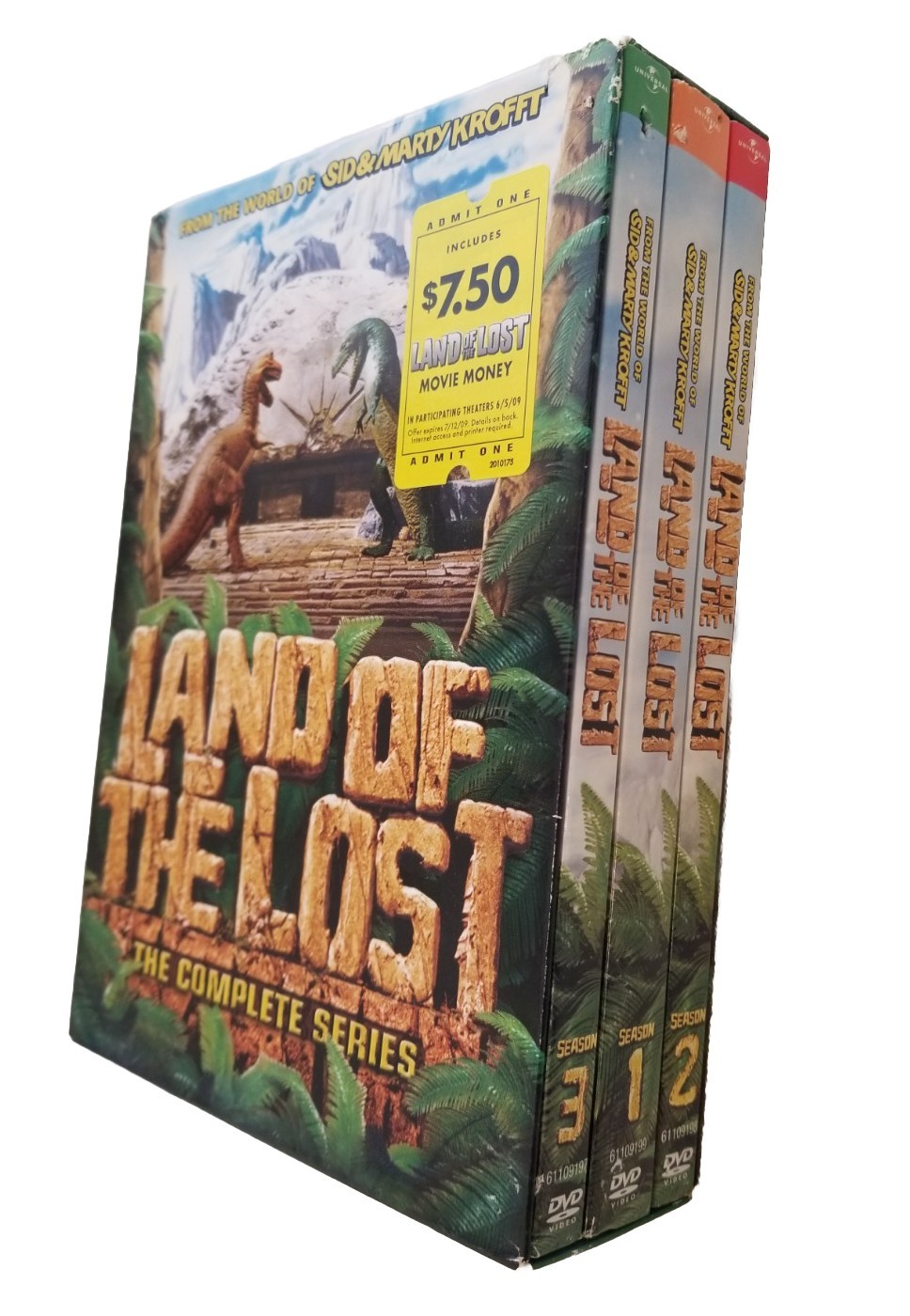 LAND OF THE LOST 2009 Complete Series DVD Season 1-3 (7 Disc Set) 1974 Series 🌋