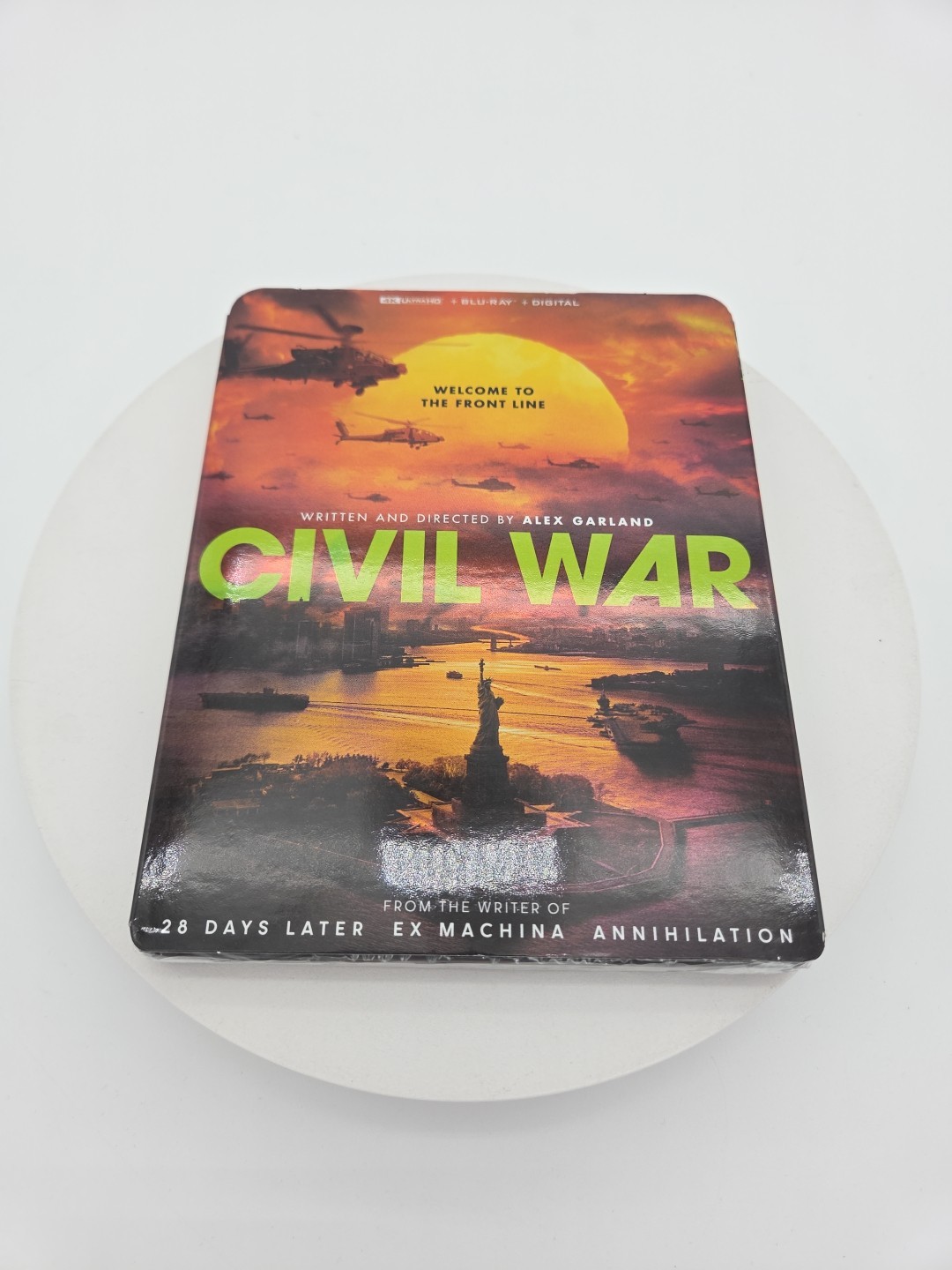 Civil War (4K Ultra HD, Blu-ray + Digital 2024) Alex Garland Film Slipcover New