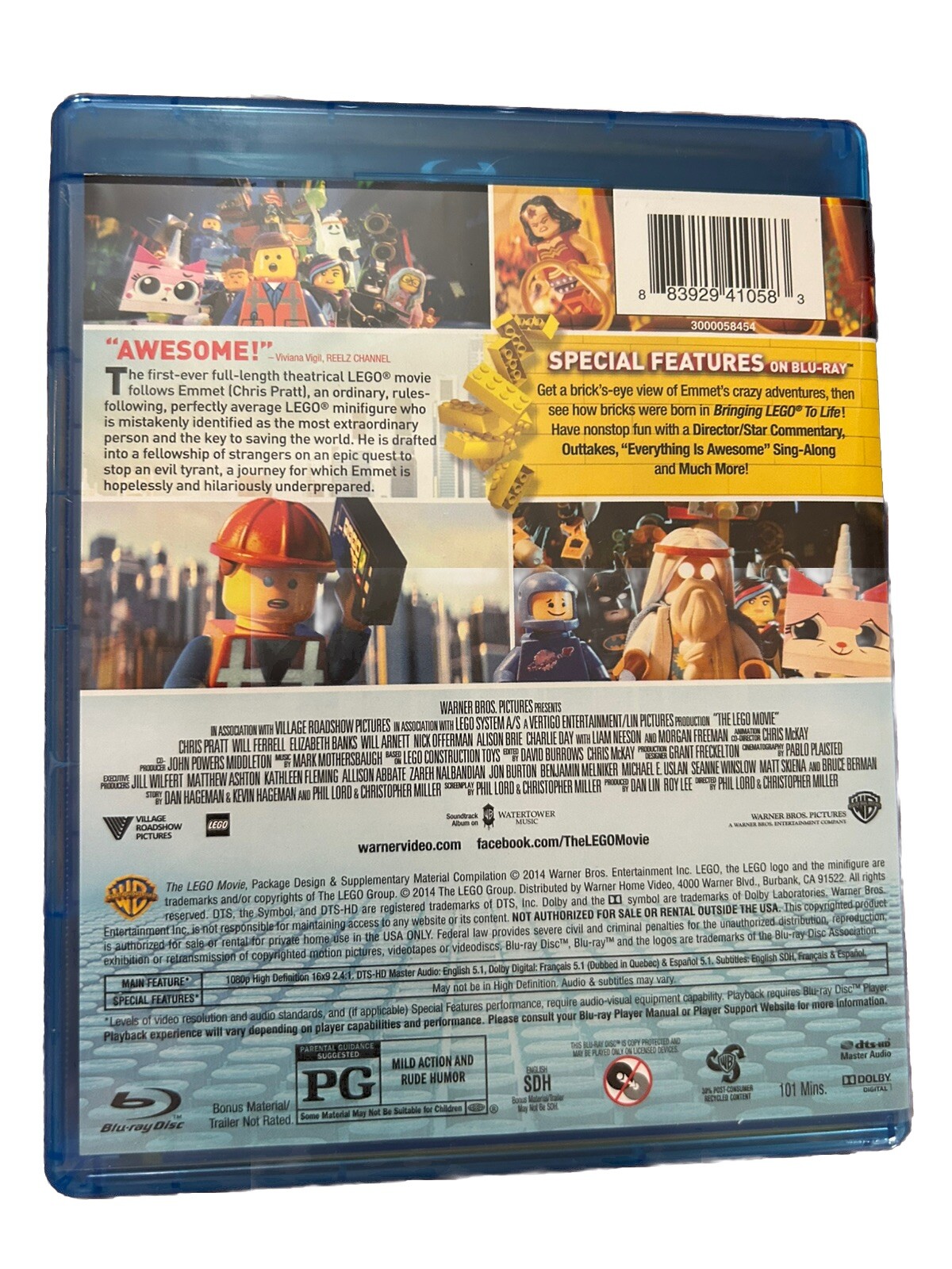 The Lego Movie : New Blu-ray , Shrink Wrap Removed