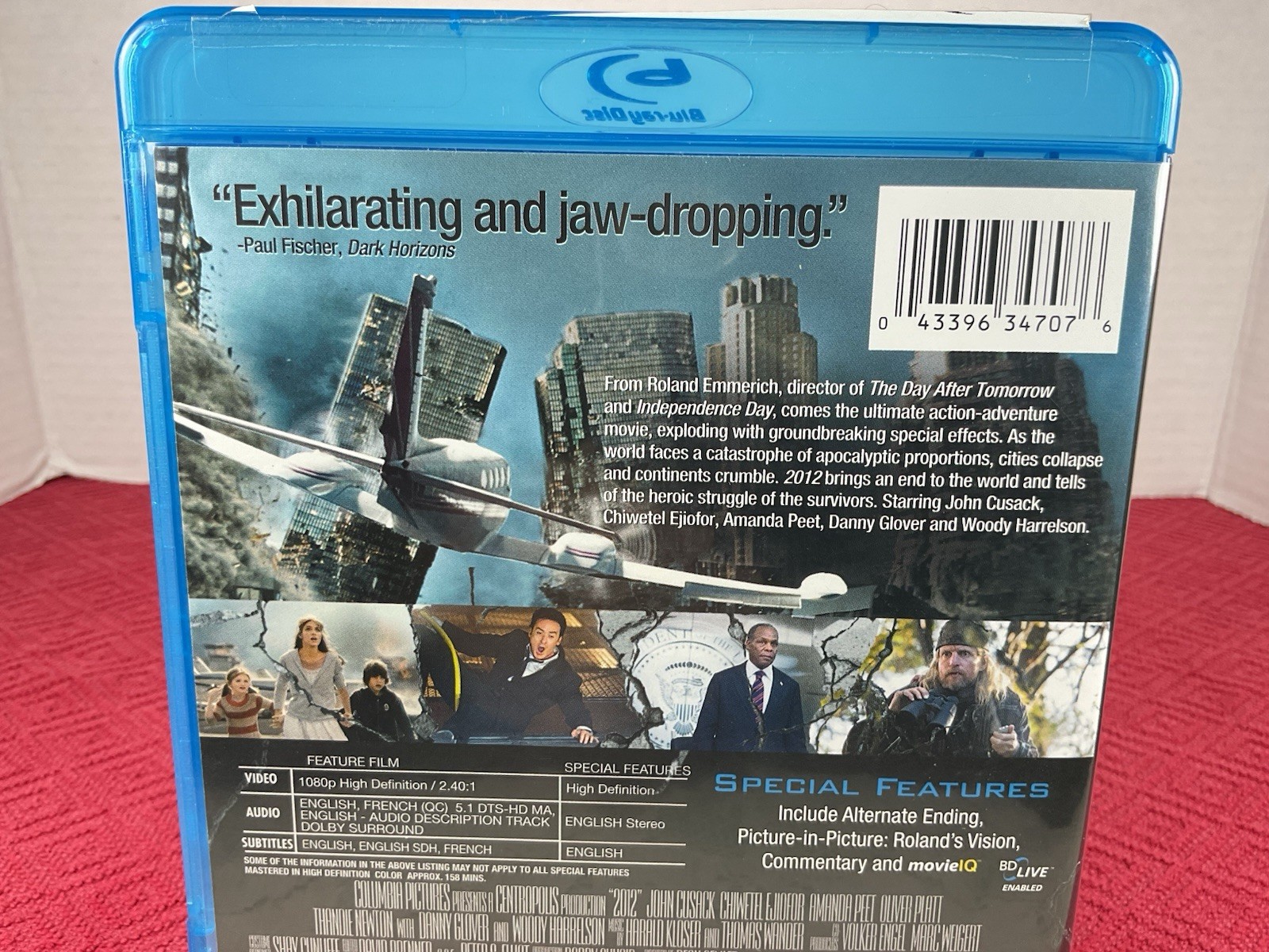2012. Blu-ray. 2010. Used. Tested. Fast Shipping.
