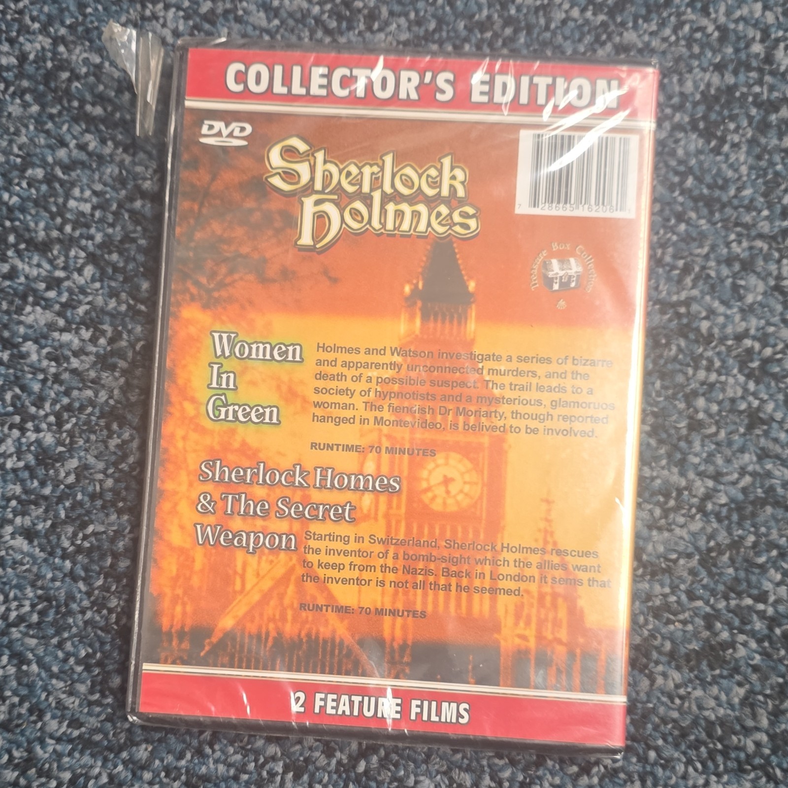 Sherlock Holmes Collector’s Edition DVD Women in Green & Secret Weapon 140 min