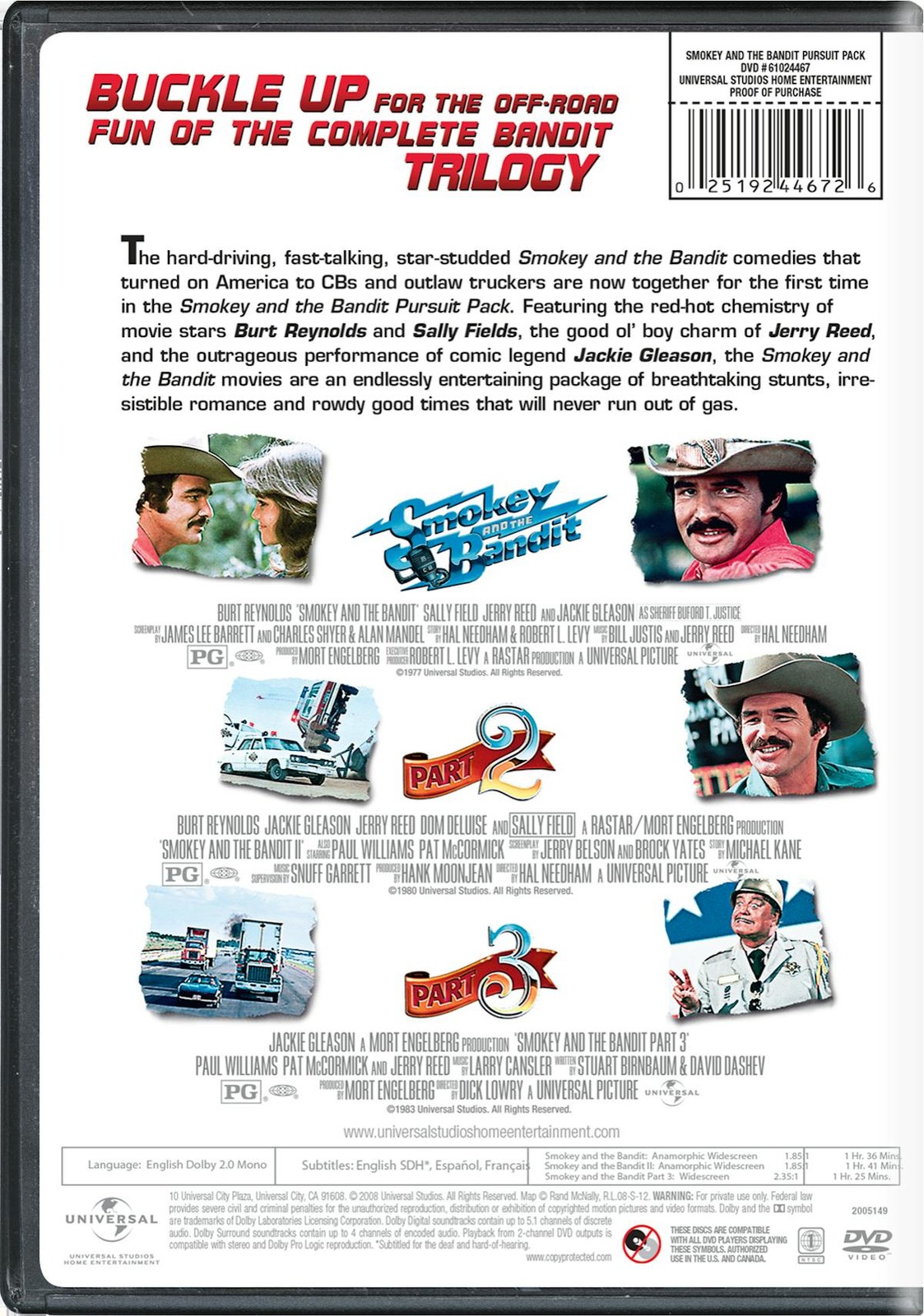 Smokey and the Bandit / Smokey and the Bandit 2 / Smokey and The… DVD Burt R