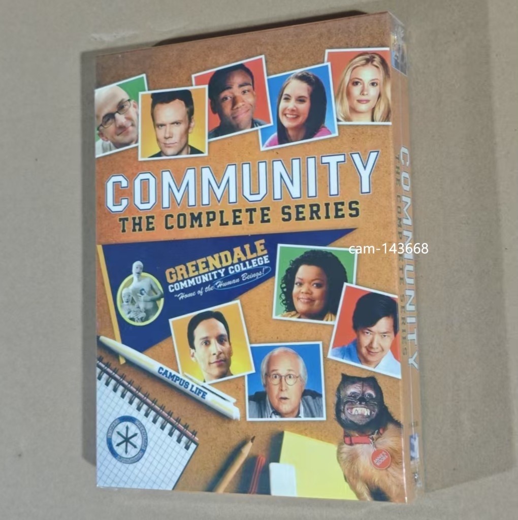 Community The Complete Series Seasons 1-6 DVD 12-Disc Set Region 1 W/Slip Cover
