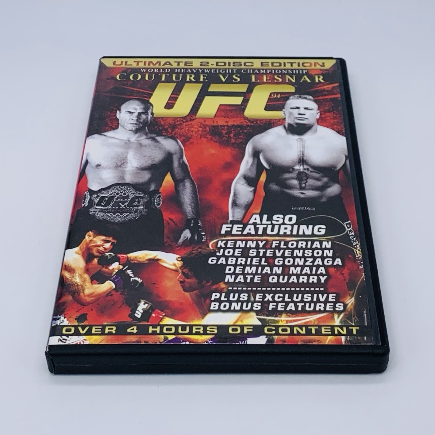 UFC 91: Couture vs. Lesnar DVD with Insert 2008 2-Disc Set Over 4 Hrs of Content