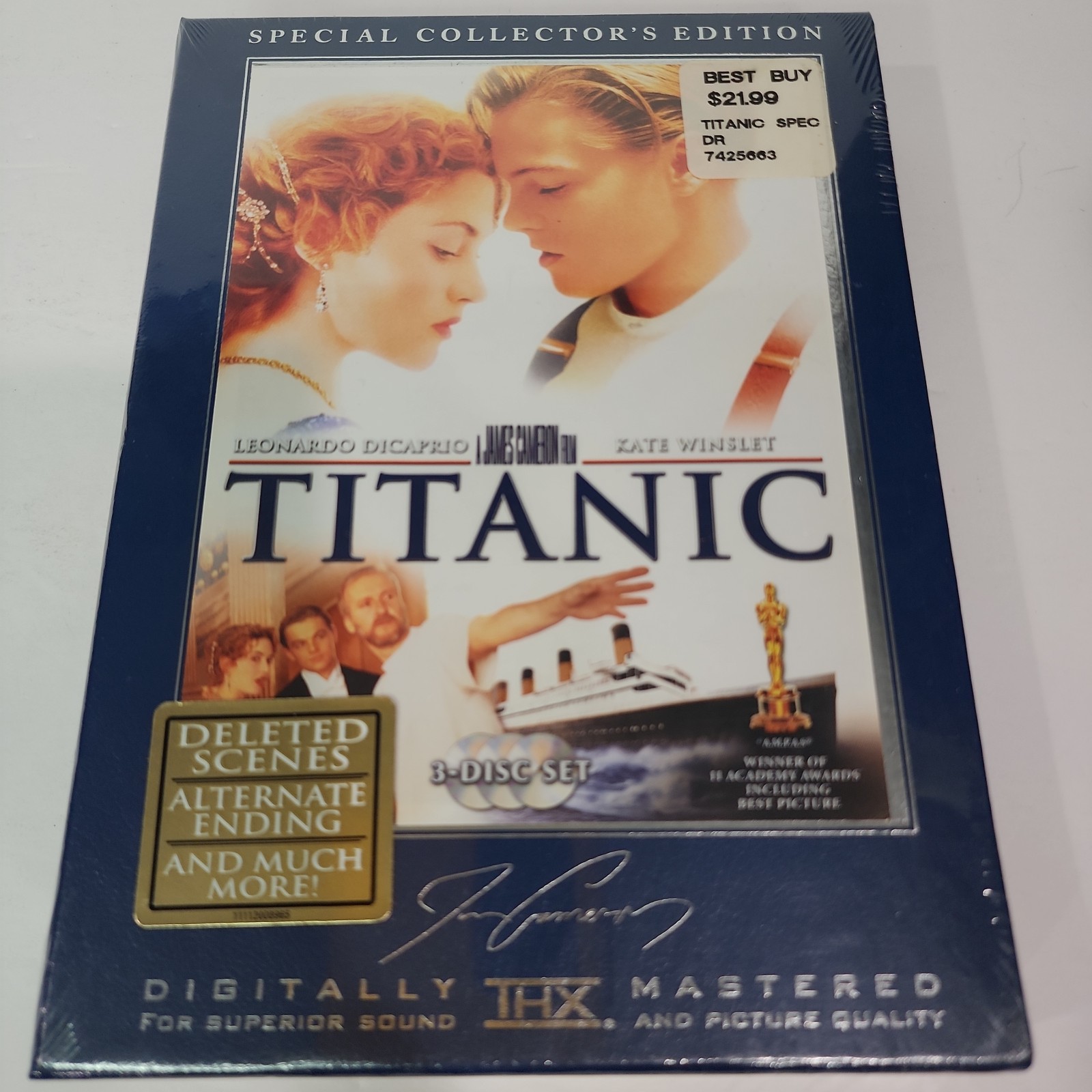New Sealed 1997 Titanic DVD 3 Disc Special Collectors Edition Leonardo Dicaprio