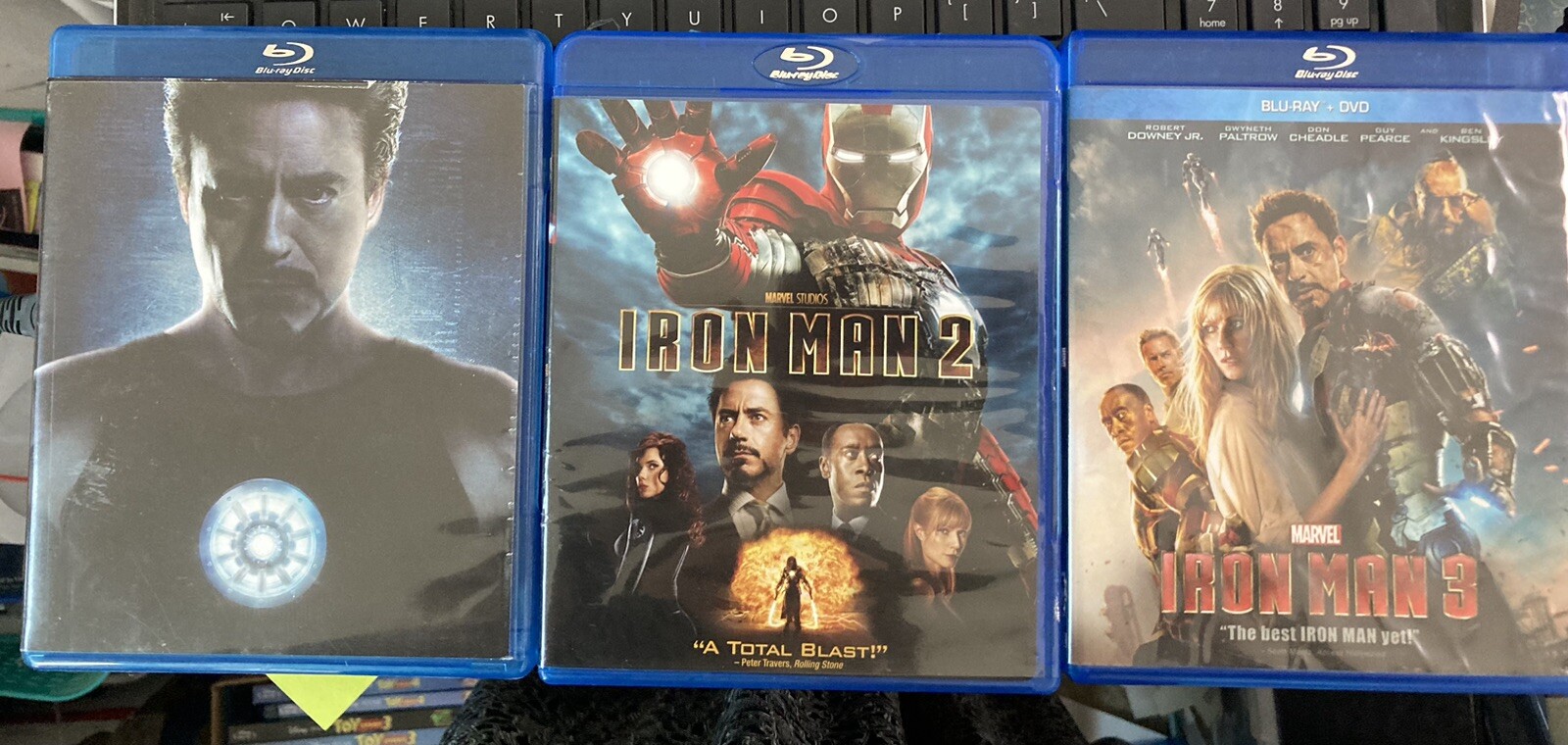 Iron Man 1, 2 & 3, Trilogy Marvel Collection (Blu-ray Disc), 3 Movies