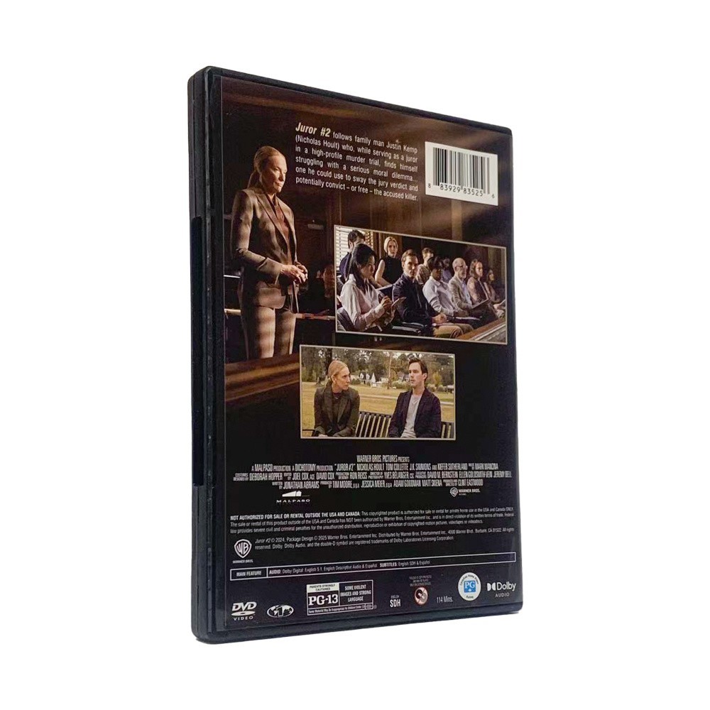 Juror #2 (DVD, 2024) Brand New Sealed – FREE SHIPPING