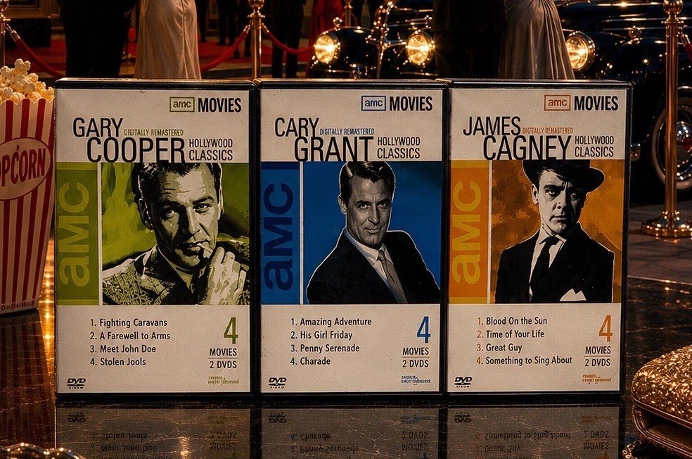 AMC Hollywood Classics 3 DVD Lot Cary Grant Gary Cooper James Cagney Films