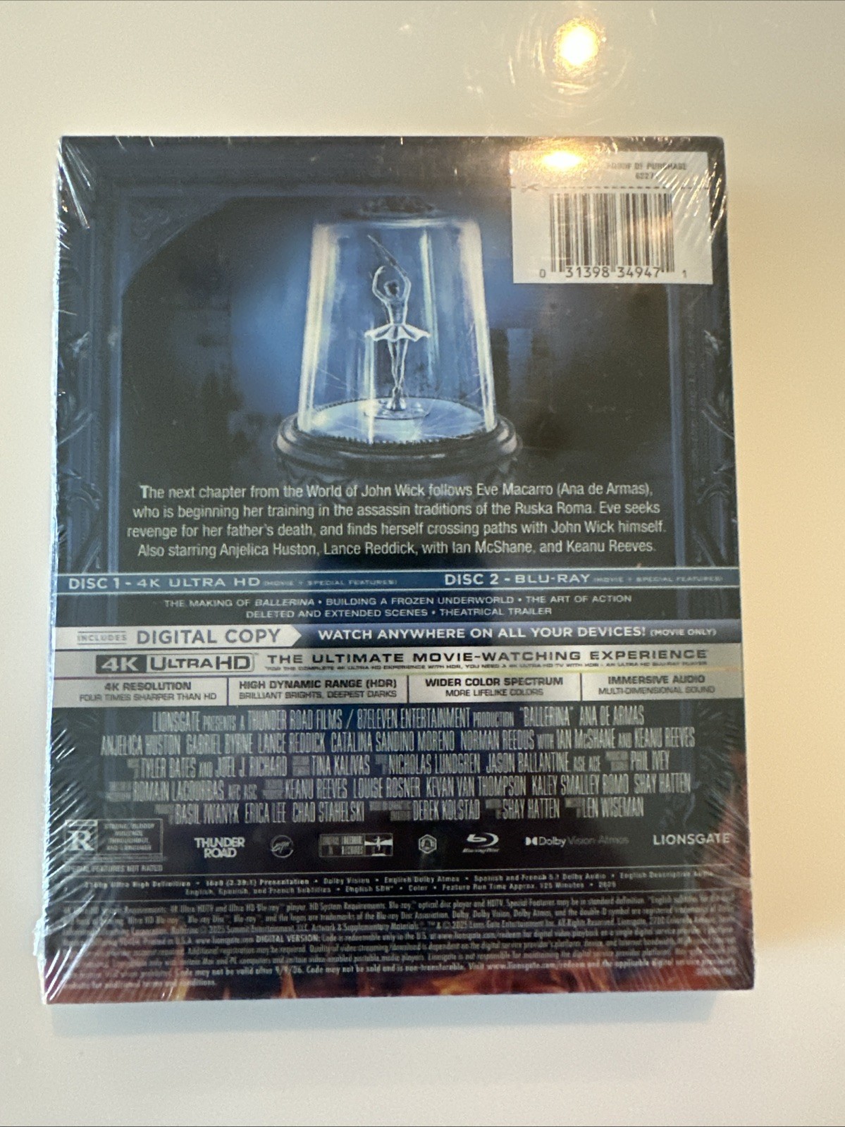 Ballerina 4K Steelbook – Brand NEW (Sealed) Ships In Box, Walmart Exclusive