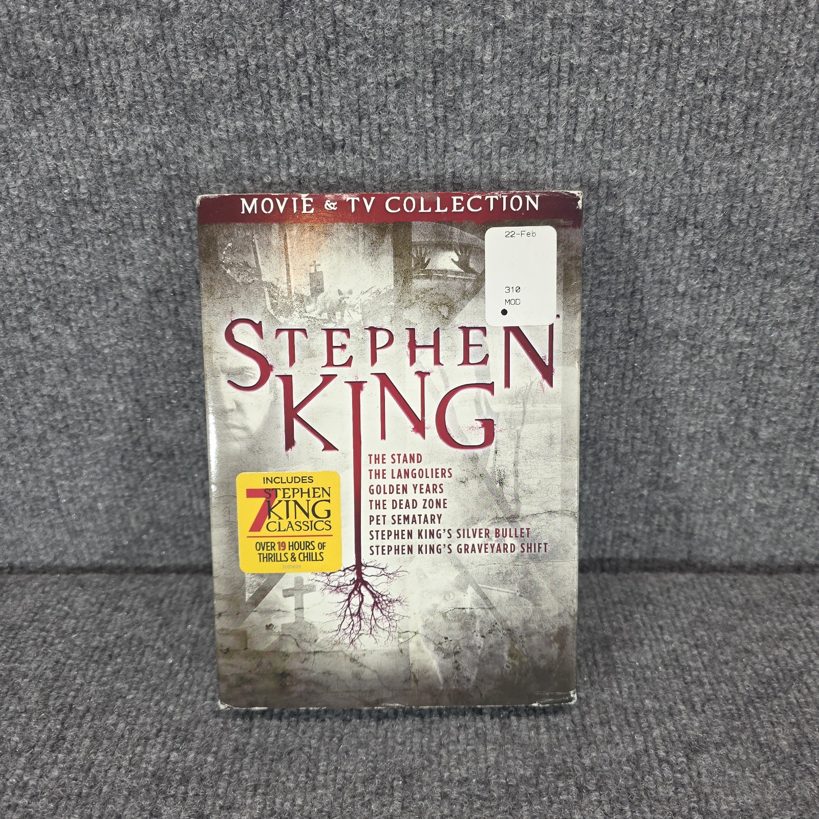 Steven King Movie & TV Collection 7 classic movies 9 disc DVD set