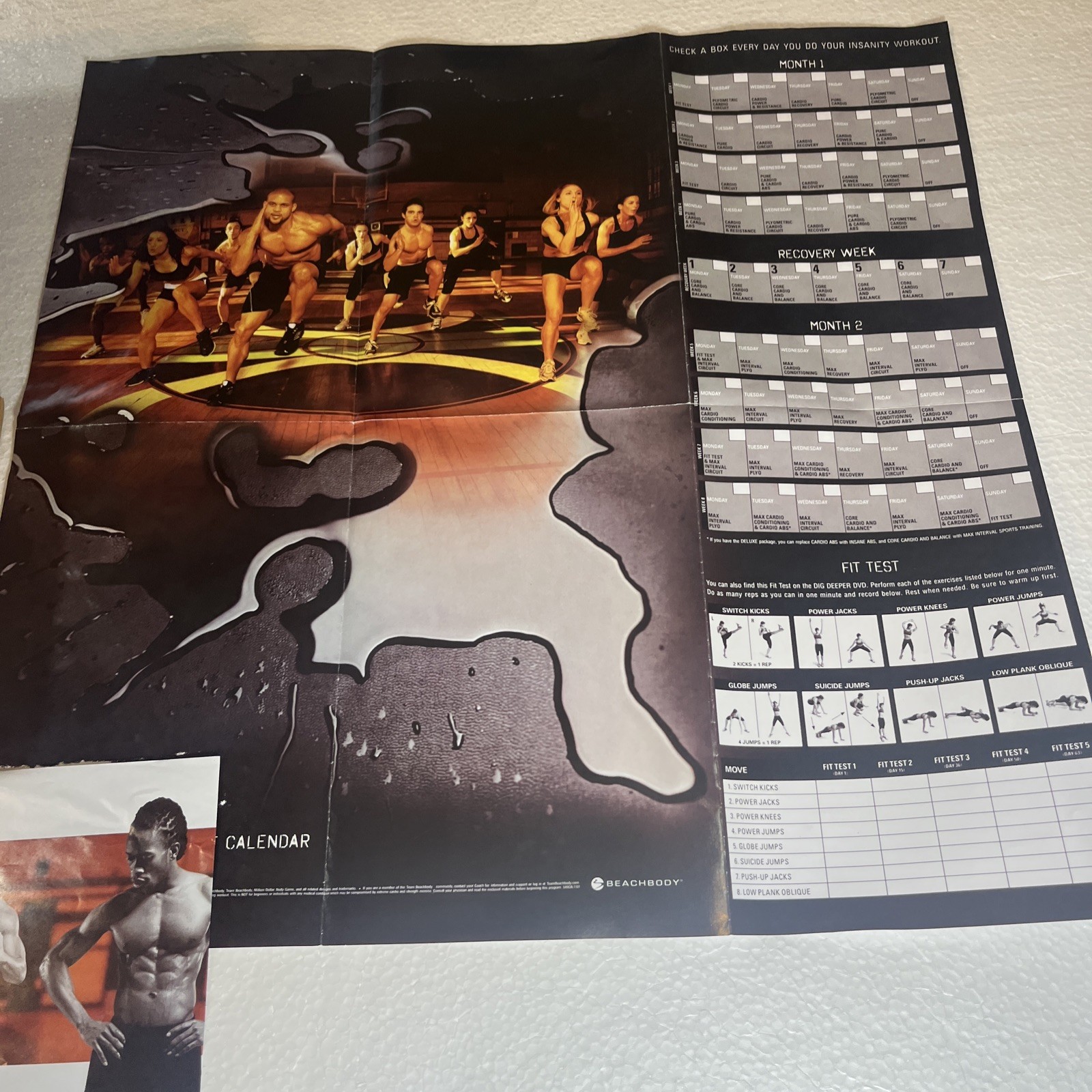 Beachbody INSANITY Complete 12 DVD Set 60-Day With Paper Work Missing One Dvd