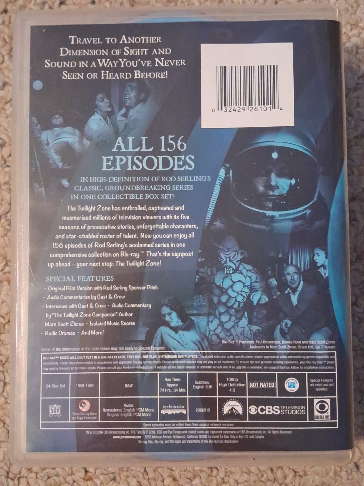 The Twilight Zone: The Complete Series 24 Blu-Ray Set & Night Gallery DVD Set