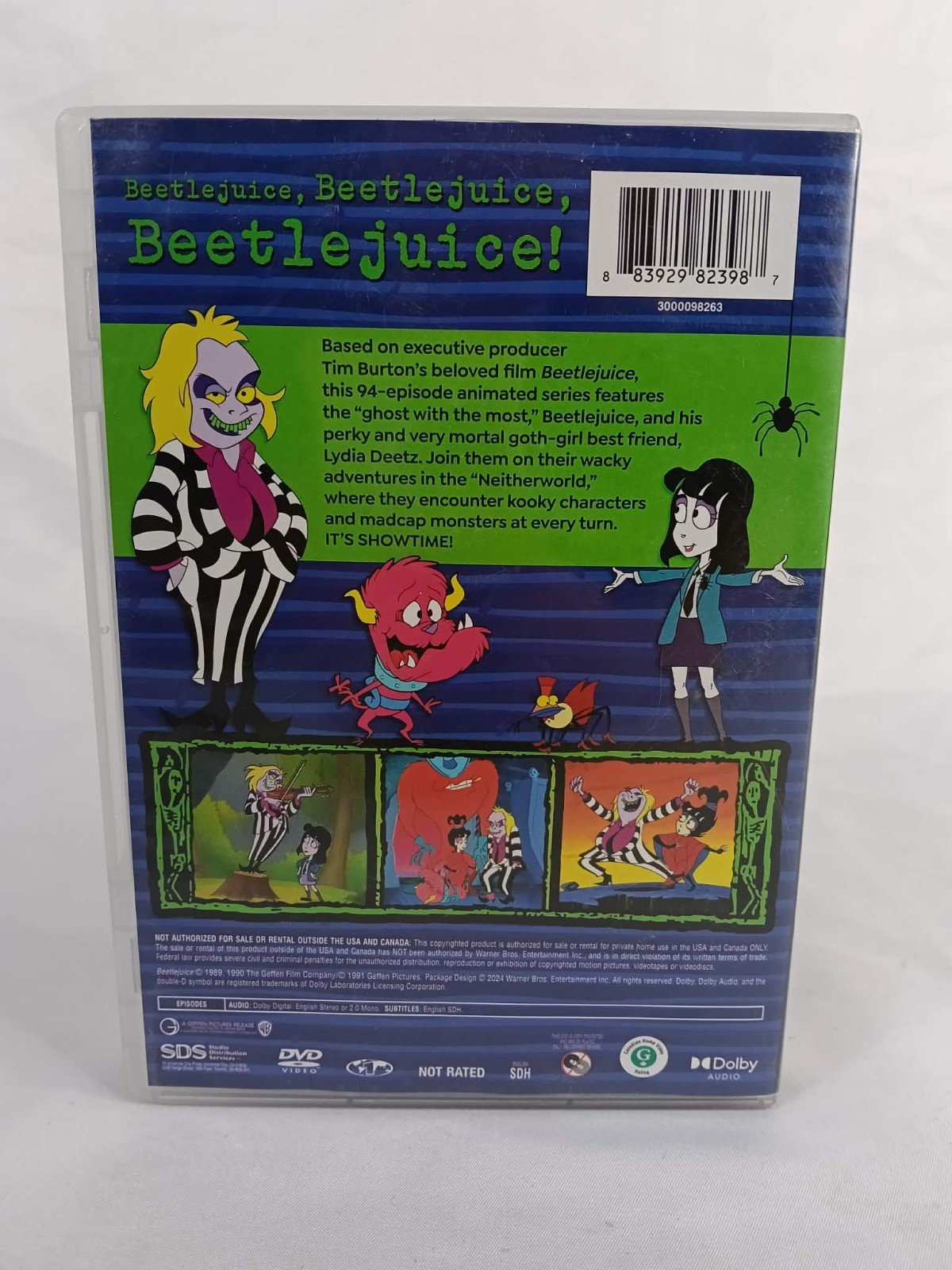 Beetlejuice The Complete Series (DVD, 2013) Animated Gothic Fantasy, Comedy