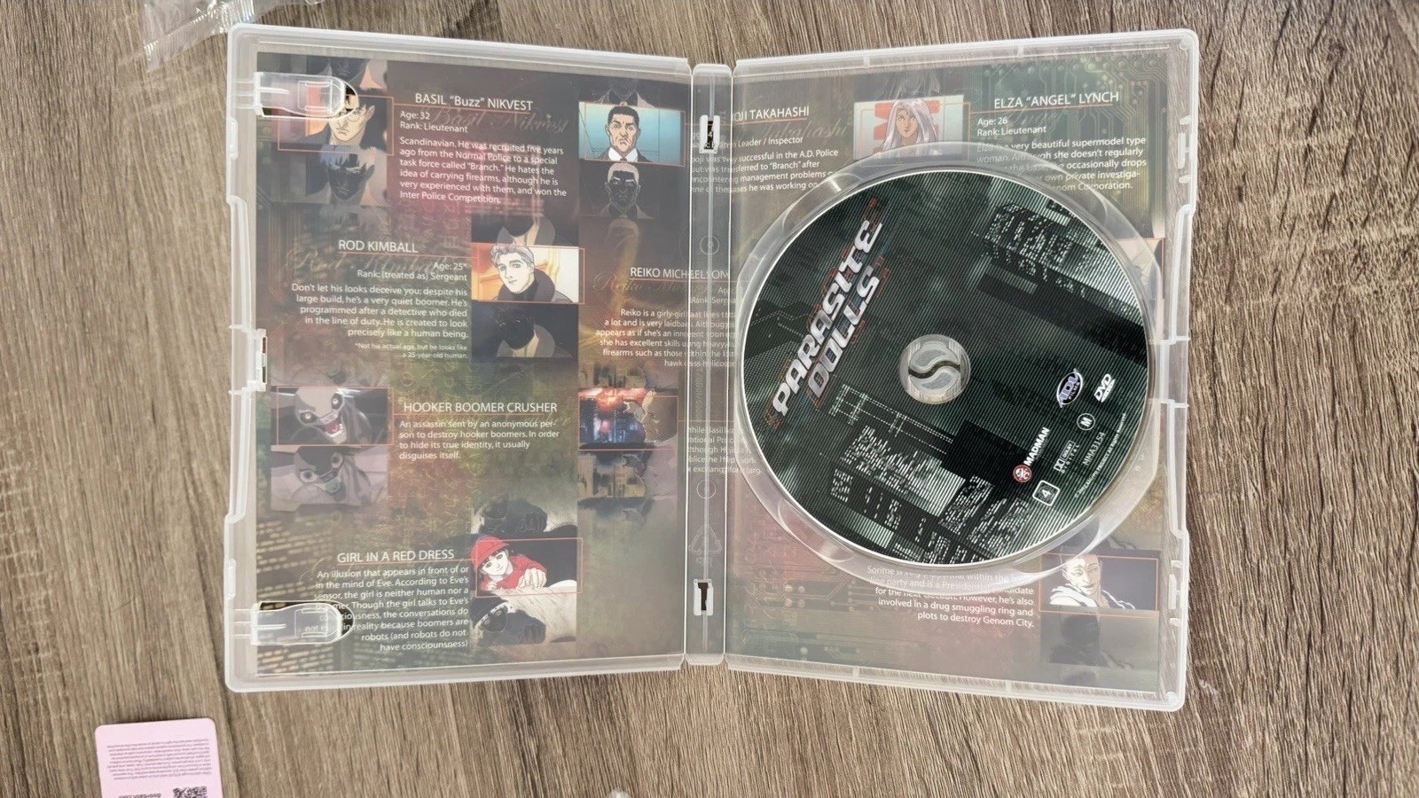 Parasite Dolls DVD 2004 Original Cyberpunk Anime Japanese REGION 4 Rare Madman