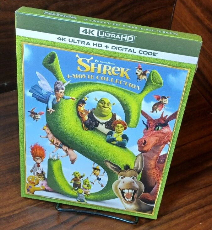 Shrek 4-Movie Collection (4K UHD)SLIPCOVER-NEW (Sealed)-Free Shipping w/Tracking