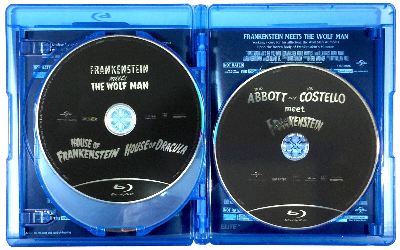 Frankenstein: Complete 8-Film Legacy Coll (5-Disc Blu-ray, 1931-1948) Like New !