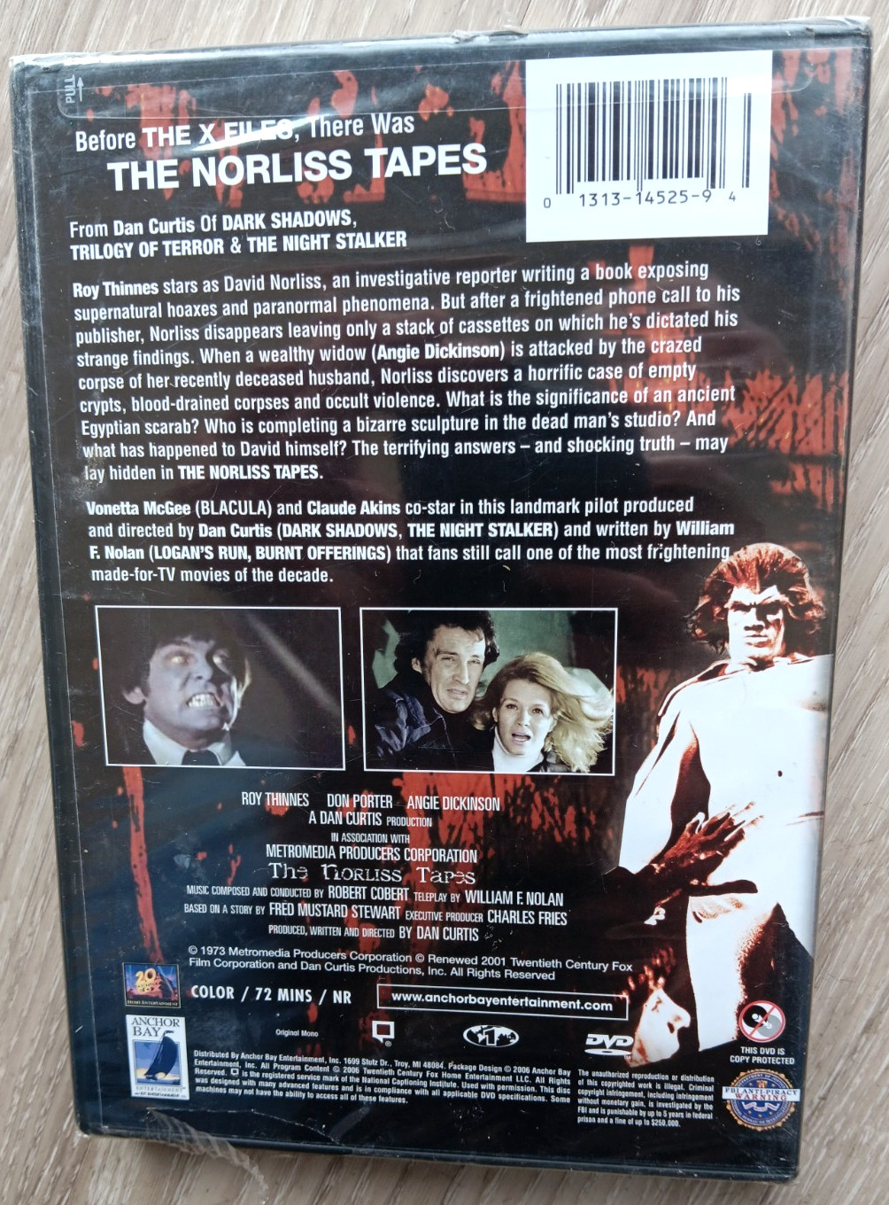 The Norliss Tapes DVD 1973 Dan Curtis Brand Angie Dickinson – NEW SEALED