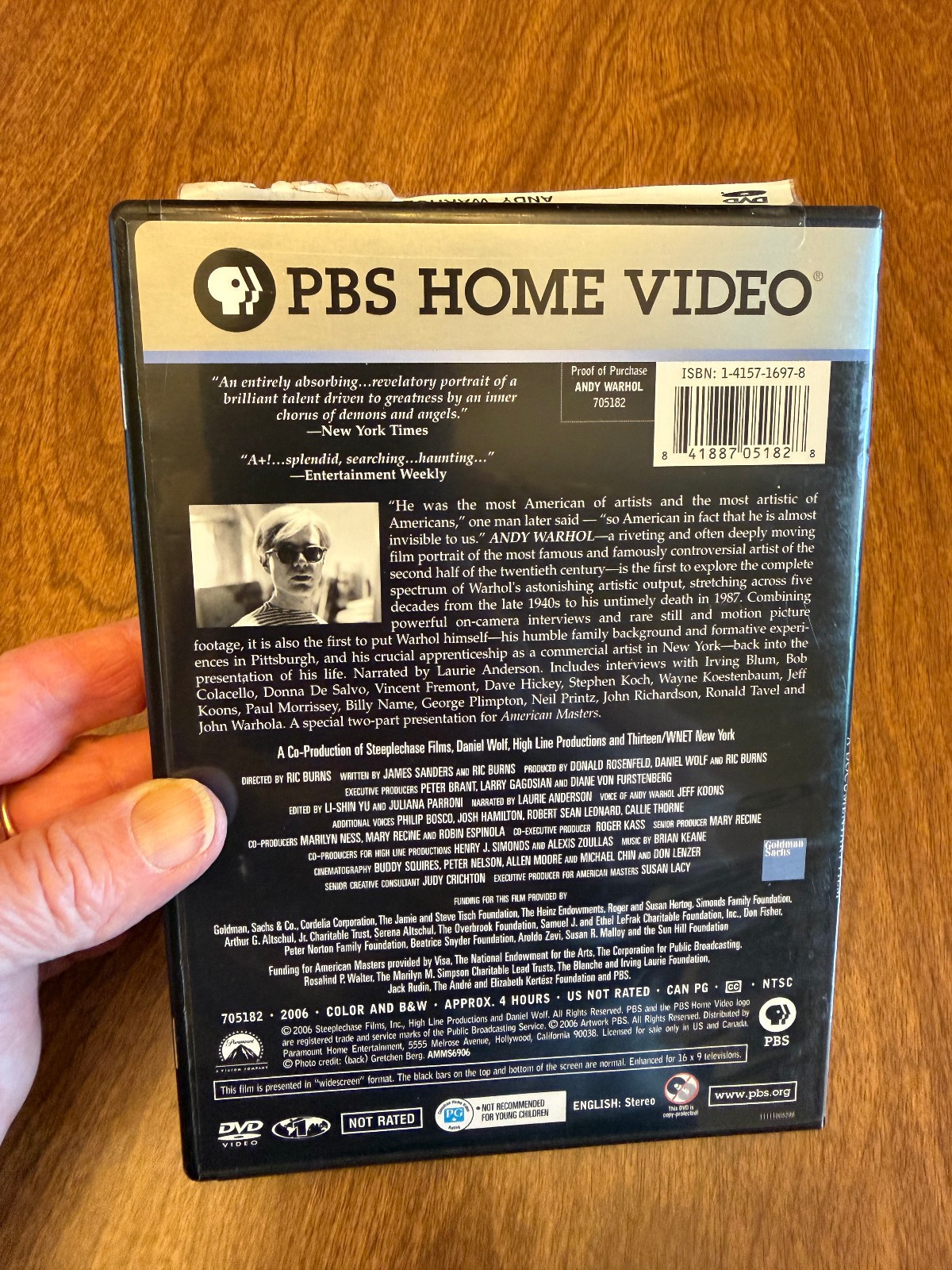 Andy Warhol: A Documentary Film -PBS Home Video 2006 4 hrs