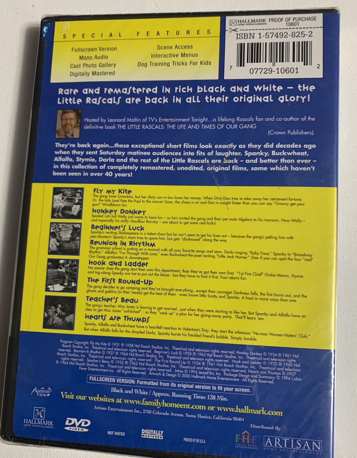 The Little Rascals – Volume 1 2: Collectors Ed. Sealed DVD 140 Min.plus