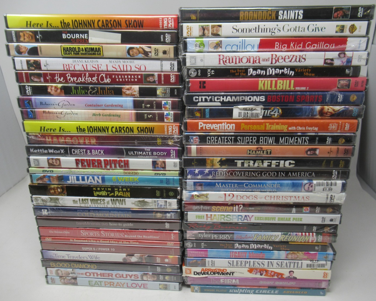 50 NEW / SEALED DVD MOVIE LOT, DRAMA,THRILLER, ACTION, KIDS,FAMILY,TV SHOWS + #2